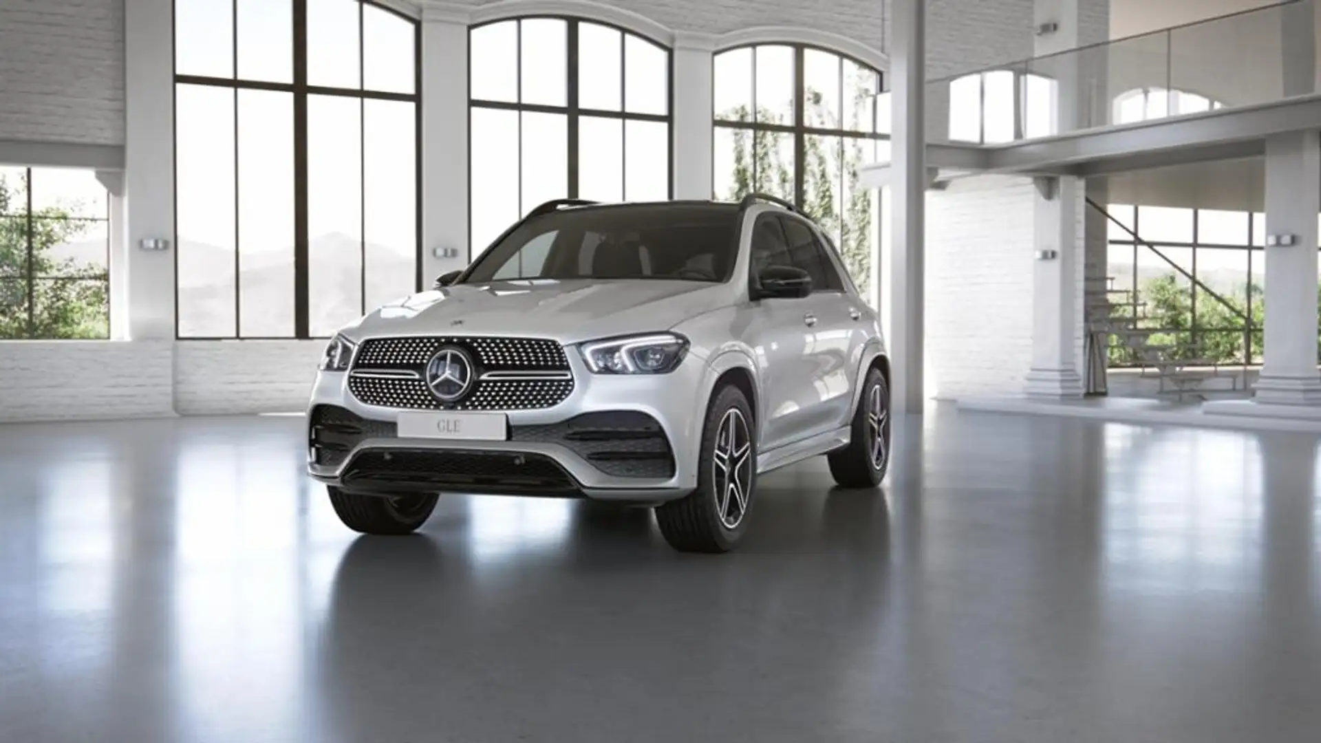 Mercedes-Benz GLE 350 de 4MATIC 360 4xElSitz ACC AHK AUT HUD Weiß - 1