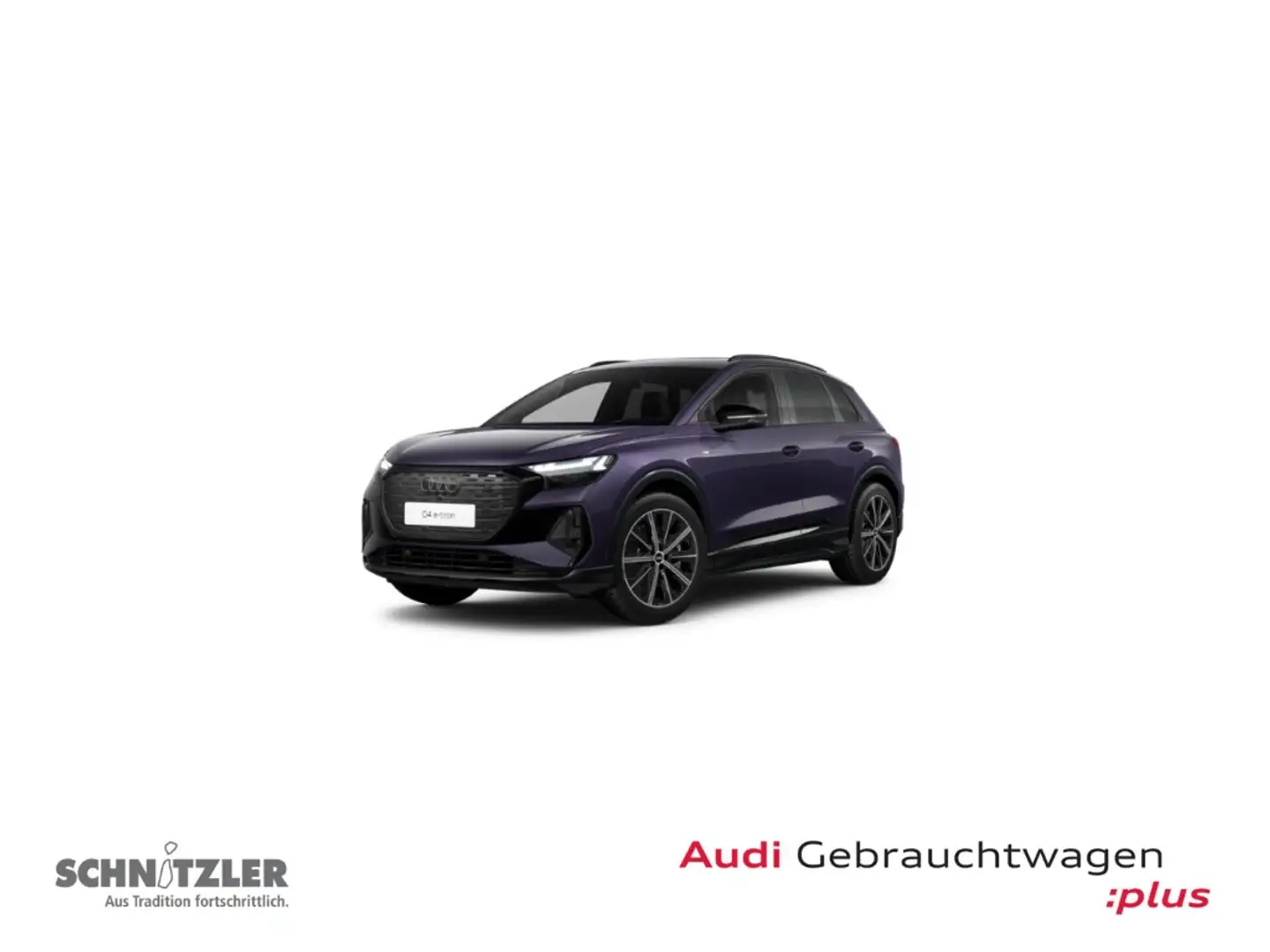 Audi Q4 e-tron 40 S line AHK/MATRIX/STHZ/NAVI/HUD+++ Violett - 1