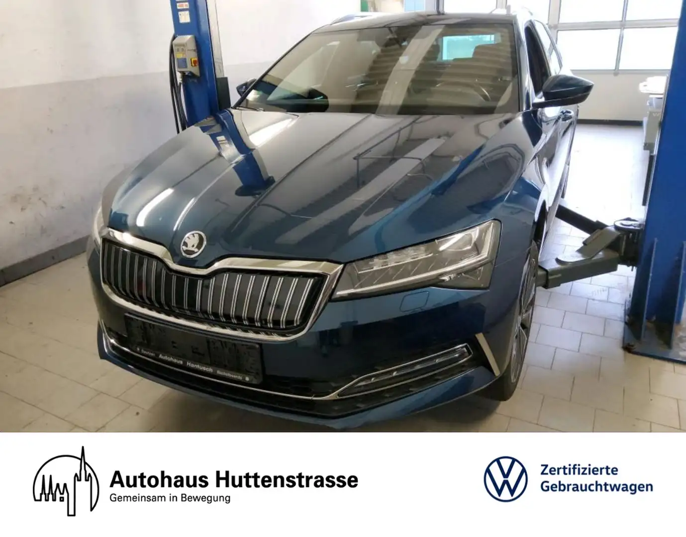 Skoda Superb Combi 1.4 iV L&K CANTON SITZLUFT STANDHZG AHK Blau - 1