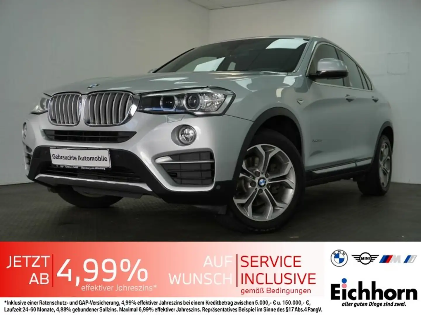 BMW X4 xDrive30d xLine *LEDER.HUD.SPORTSITZE.RFK* Silber - 1