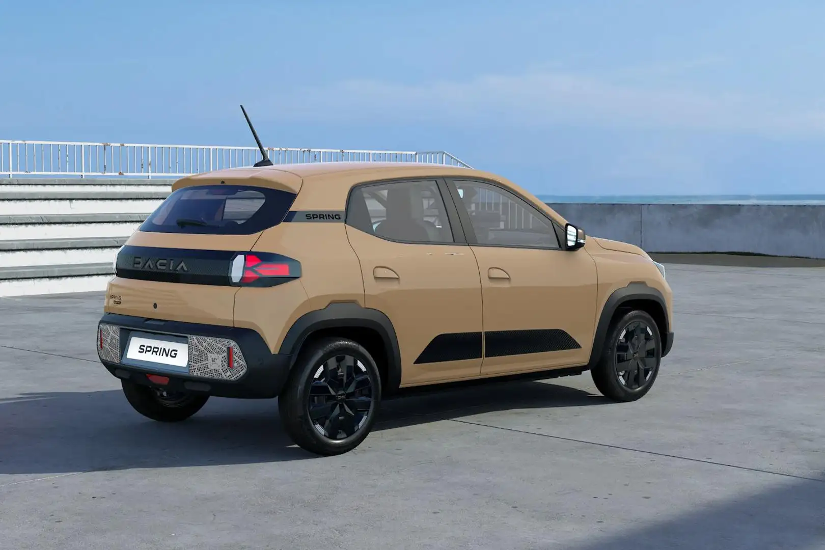 Dacia Spring Extreme 65 26.8 kWh / DC lader / Navigatie / Camer Beige - 2