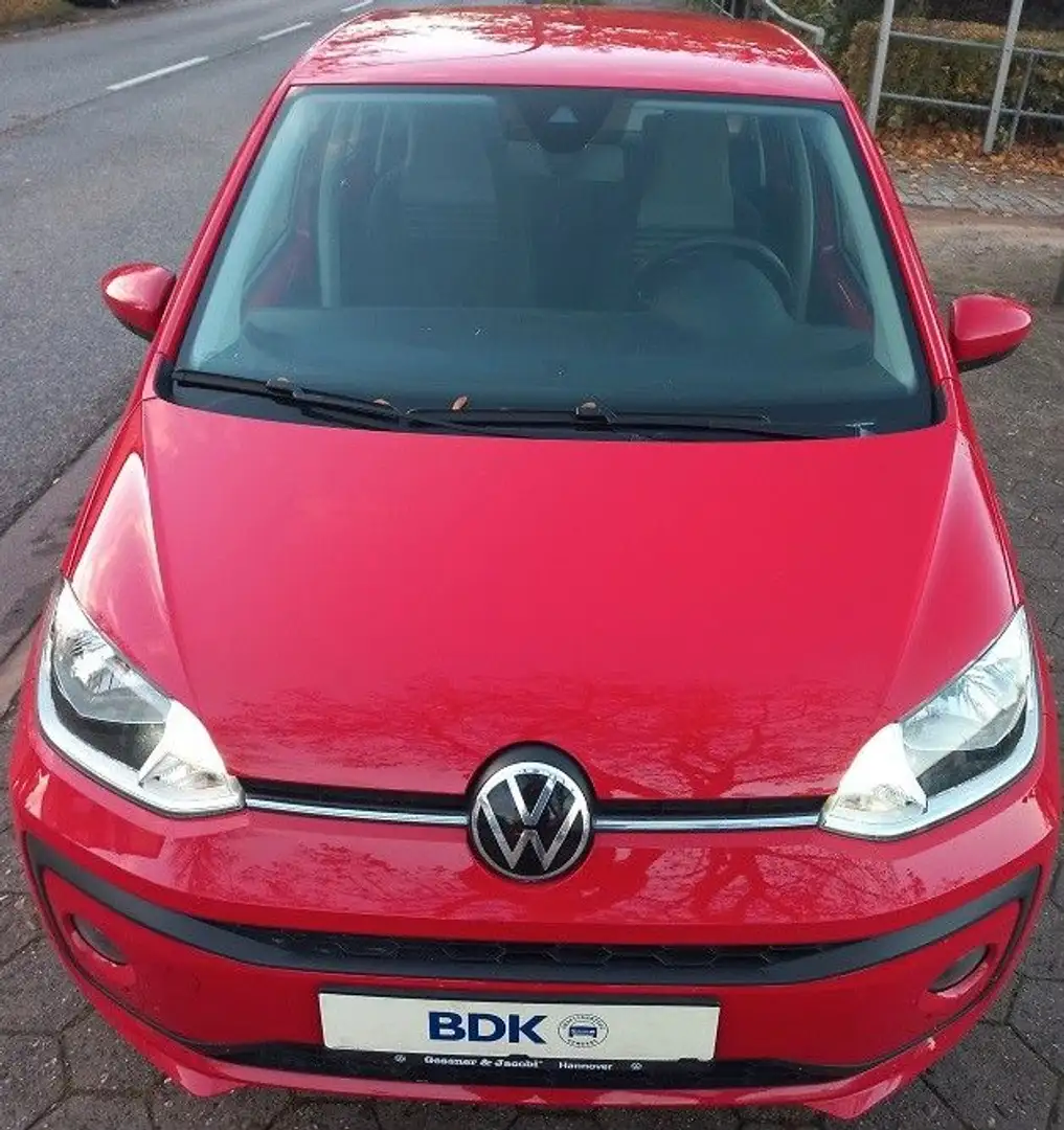 Volkswagen up! 1,0 MPi Klima SHZ Tempo PDC + Kamera BC e.Sp Rood - 2