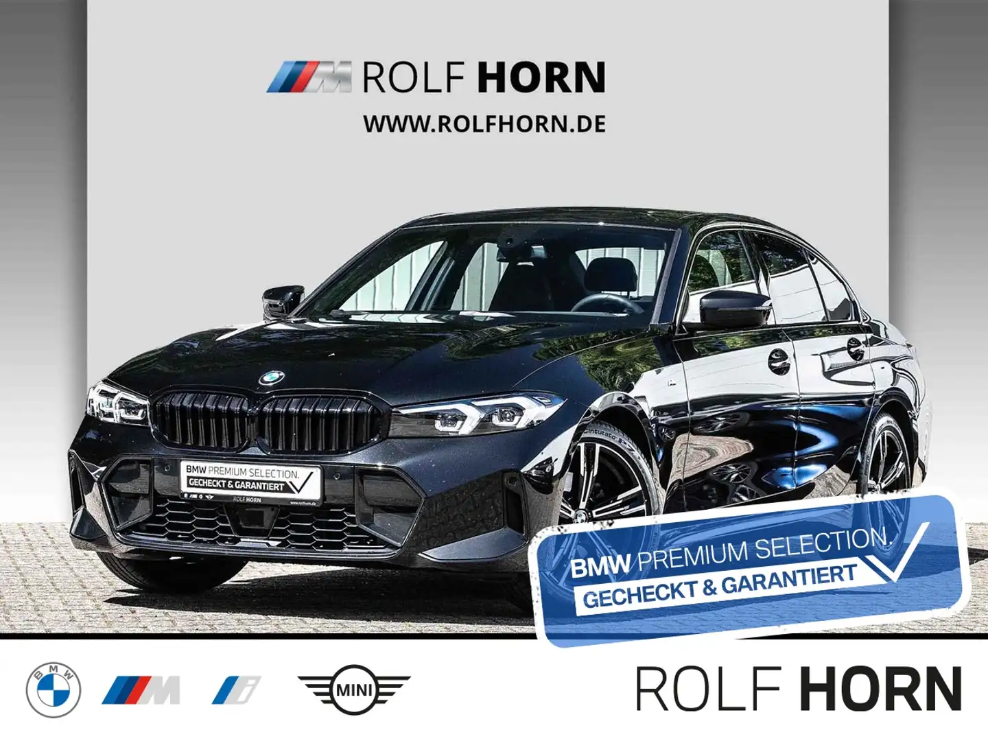 BMW 320 d M Sportpaket HiFi Navi Rfkam Klima Sitzhzg. Noir - 1