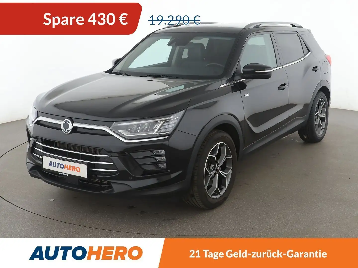 SsangYong Korando 1.6 TD Sapphire 4x4 Aut*NAVI*ACC*CAM*PDC*SHZ* Schwarz - 1