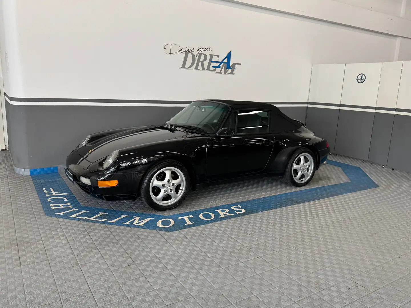 Porsche 993 911 Cabrio 3.6 Carrera **Unipropr** Targa Oro Schwarz - 1