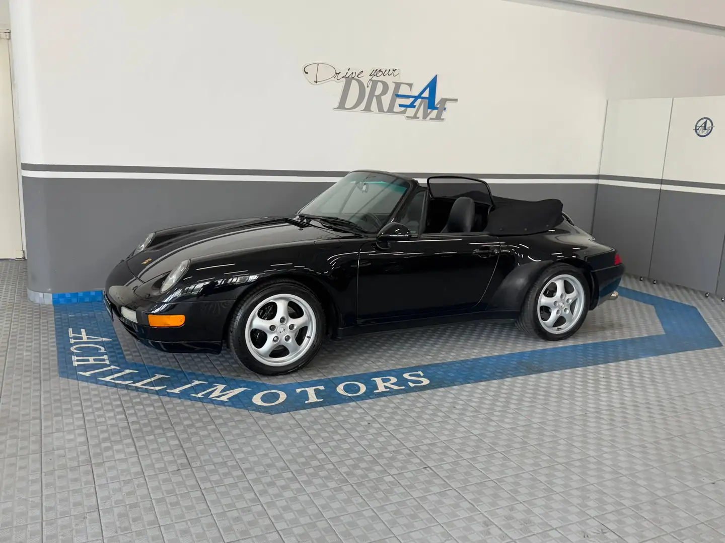 Porsche 993 911 Cabrio 3.6 Carrera **Unipropr** Targa Oro Schwarz - 2