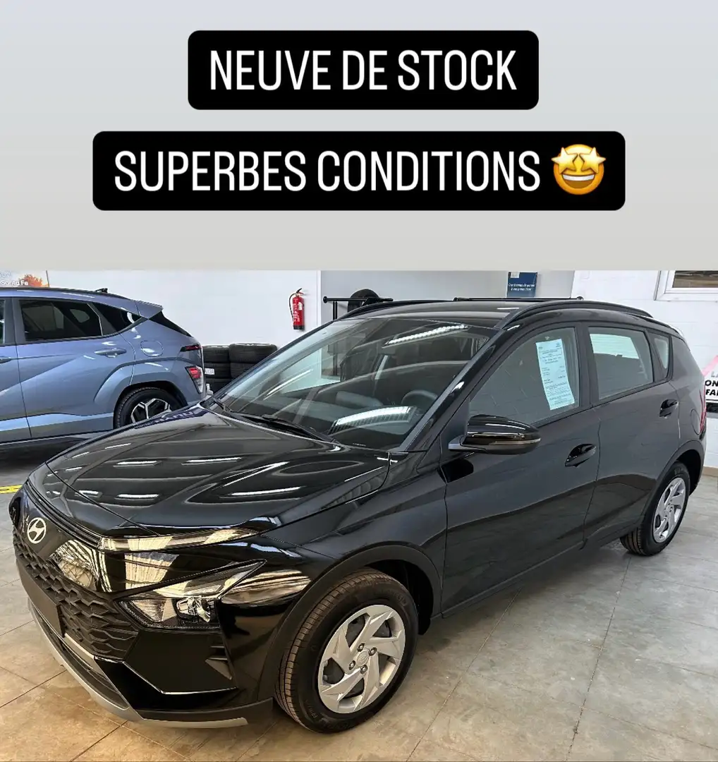 Hyundai BAYON TWIST 1.0 T-GDi 100CV - NEUVE DE STOCK - 0 Km Zwart - 1