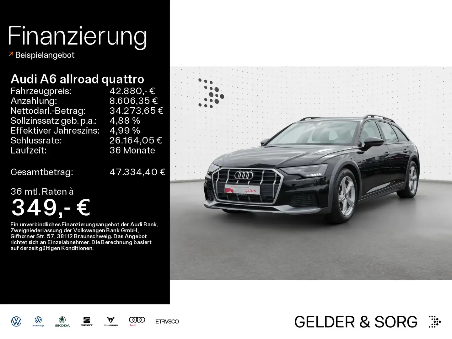 Audi A6 allroad A6 allroad qu. 55 TFSI Air*RFK*Standh.*LED* Schwarz - 1