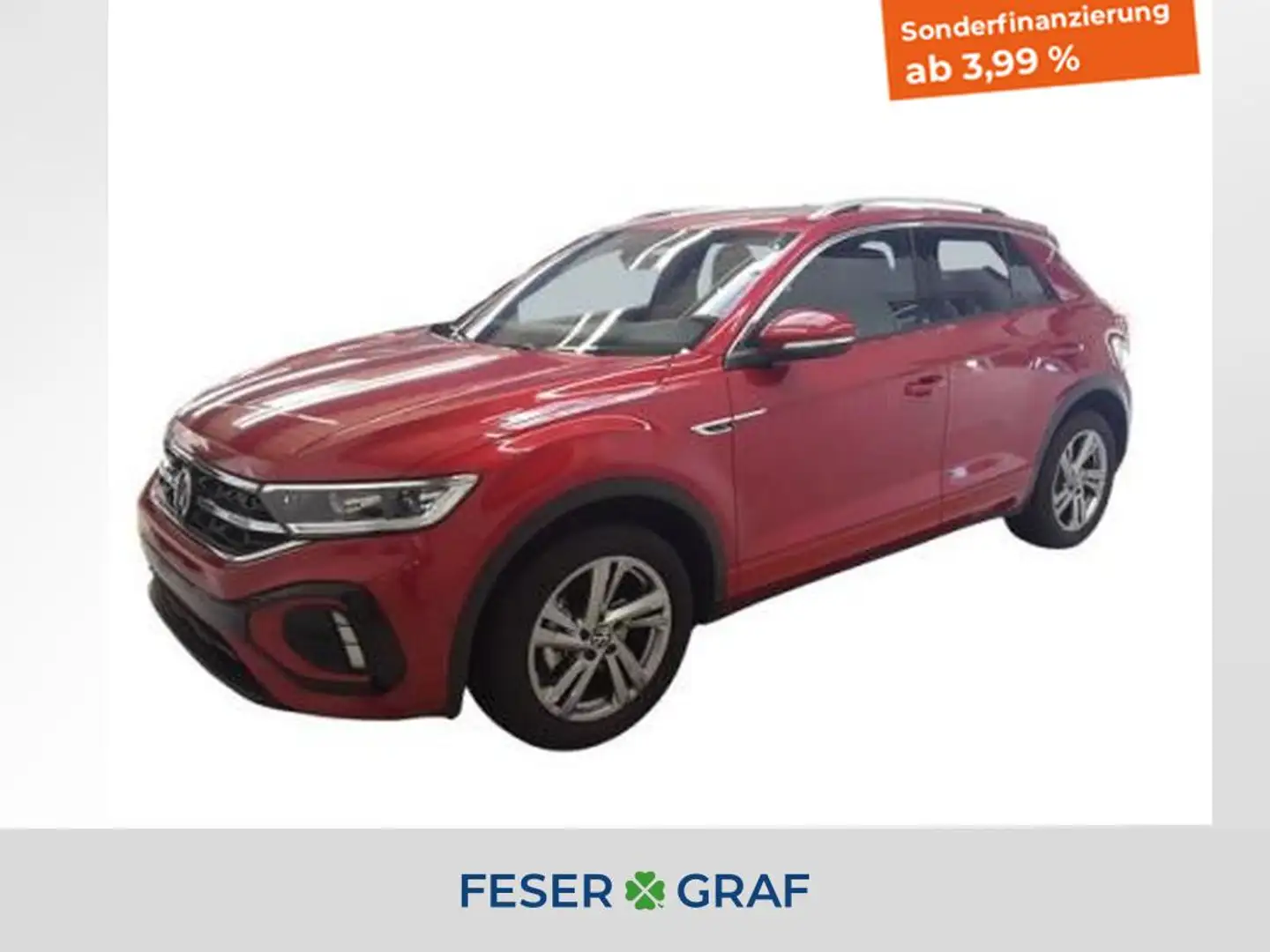 Volkswagen T-Roc 1.0 TSI R-LINE NAVI LED+ PDC APP Rot - 1