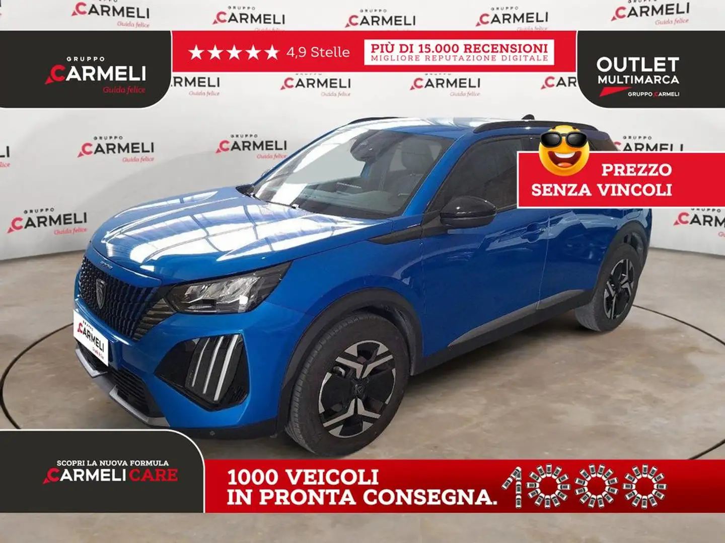 Peugeot 2008 1.2 puretech Allure s&s 100cv Blau - 1