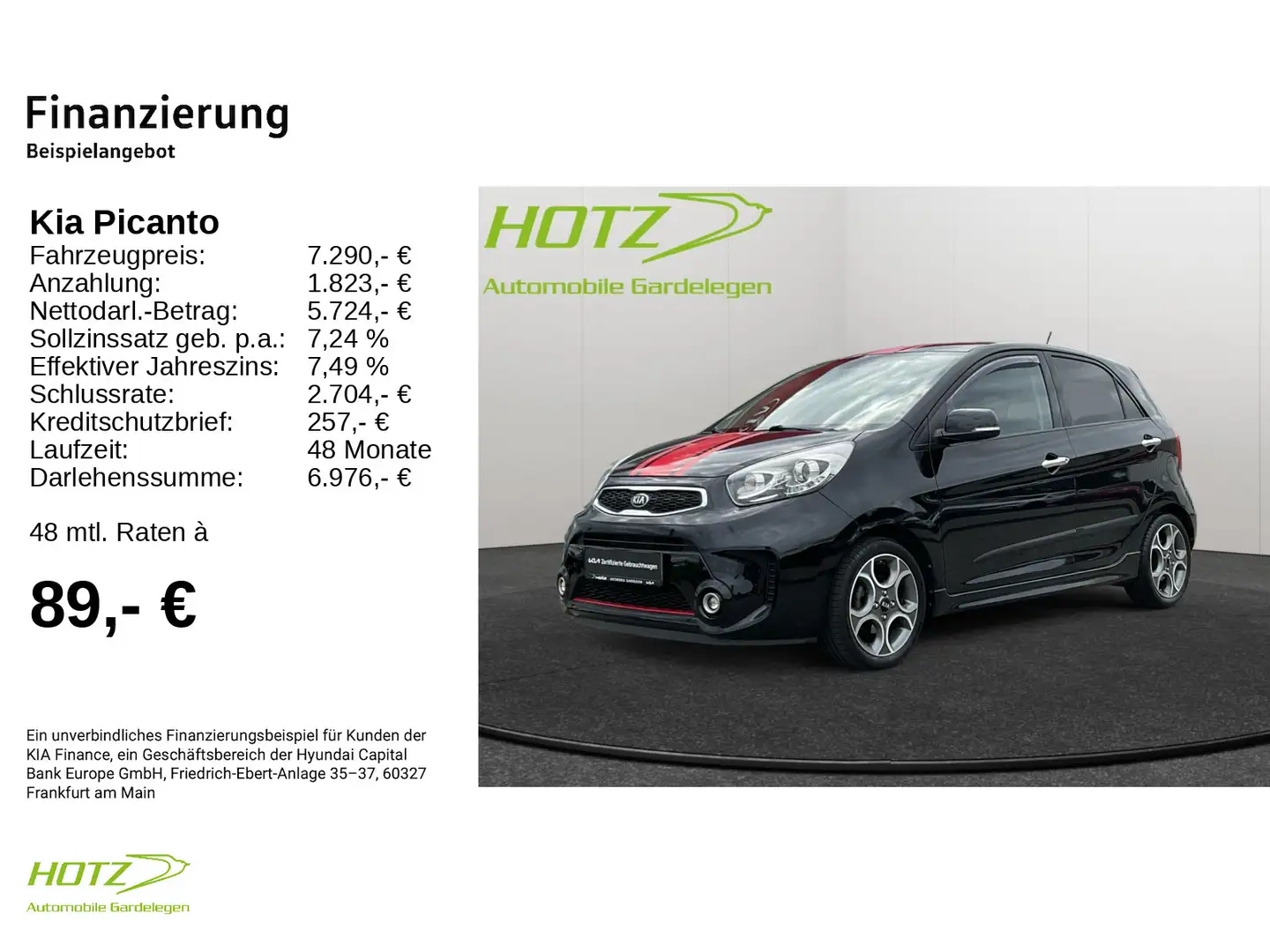 Kia Picanto Spirit Negro - 2