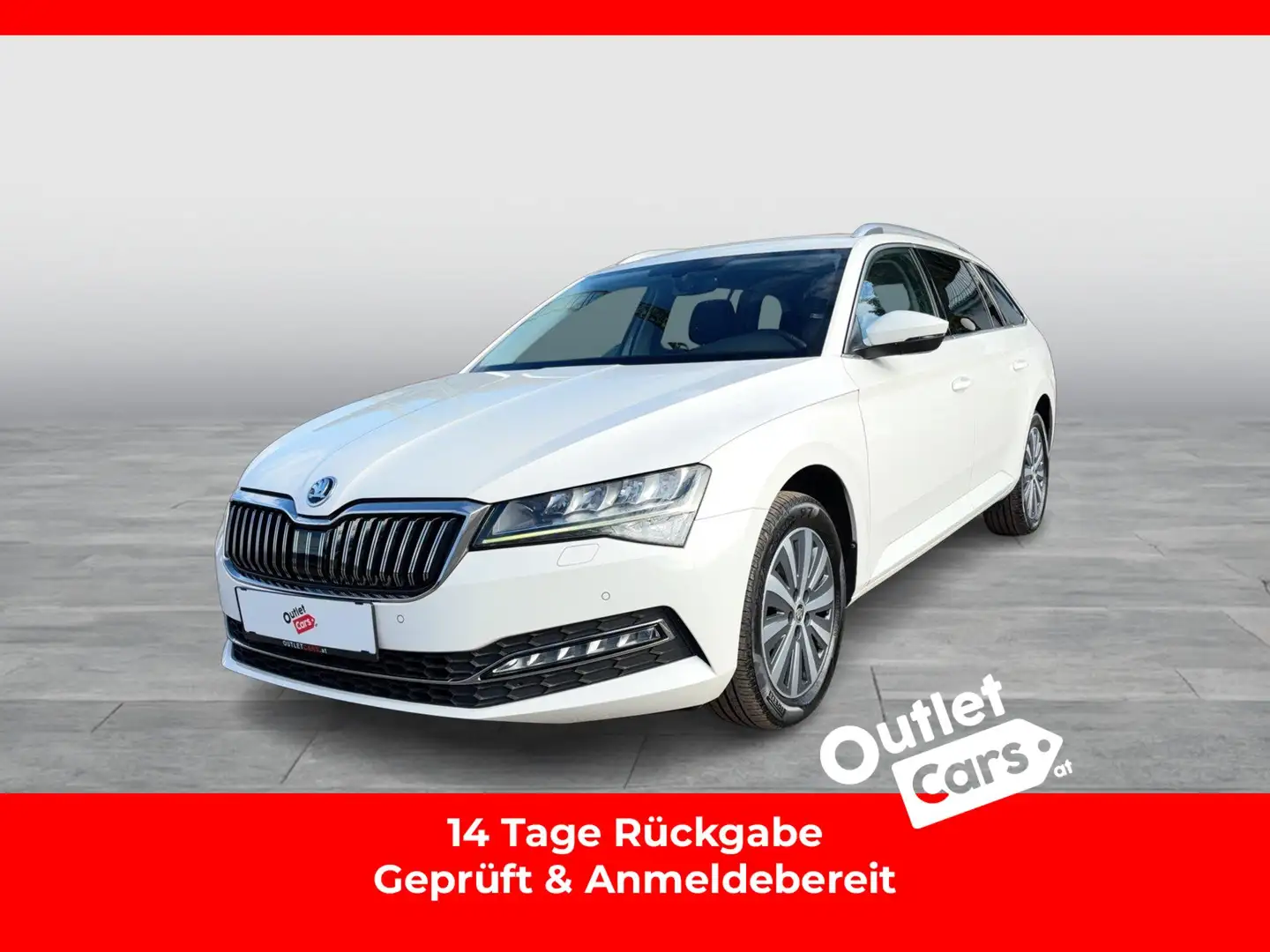 Skoda Superb Combi 2.0 TDI Style AHK+LED+NAVI+RADAR+LM Weiß - 1
