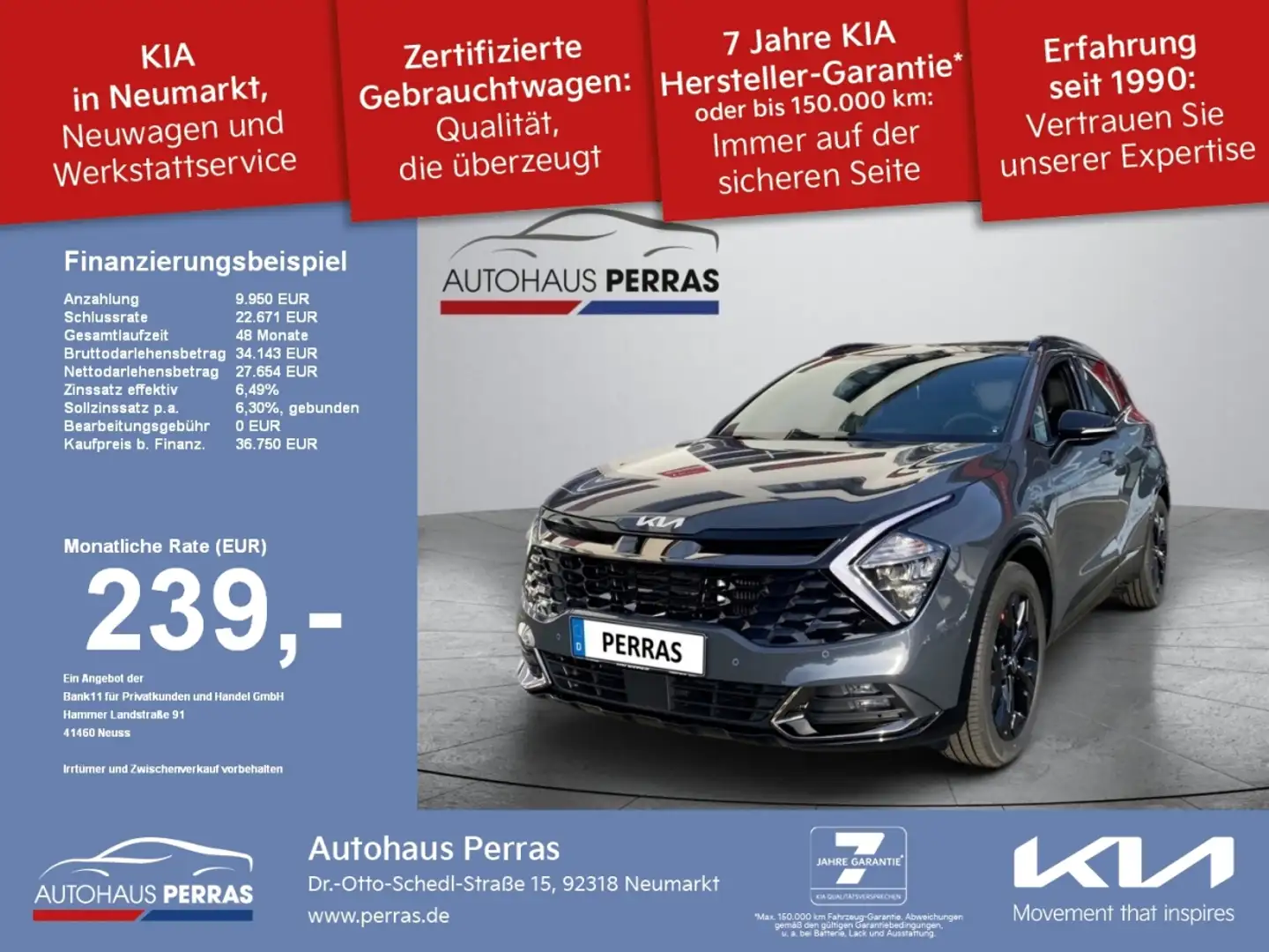 Kia Sportage 1.6T 180 48V AWD DCT Nightline Glasdach Panoramagl - 1