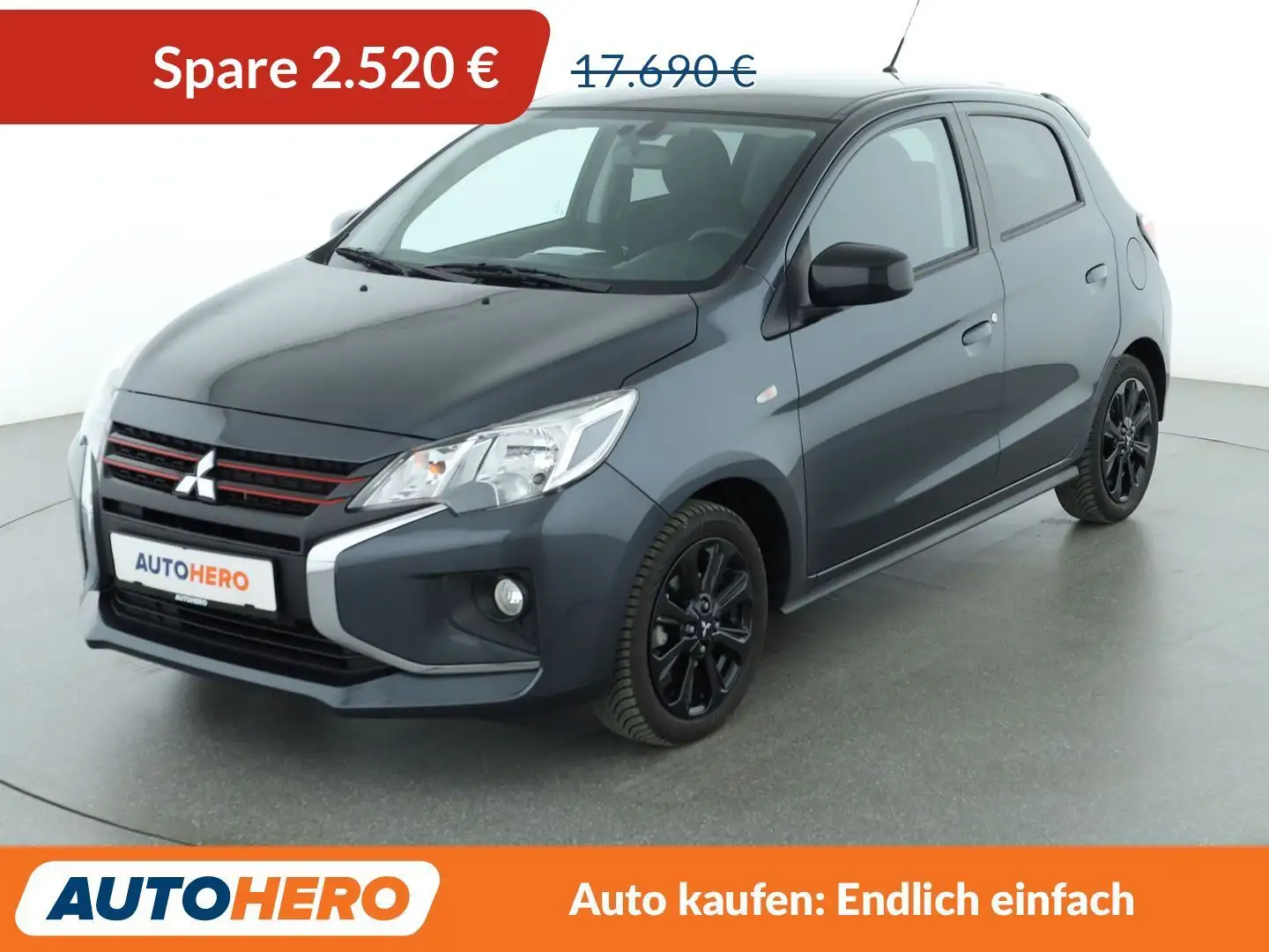 Mitsubishi Space Star 1.2 Select+ Black Aut.*CAM*SHZ*TEMPO*KLIMA* Grau - 1