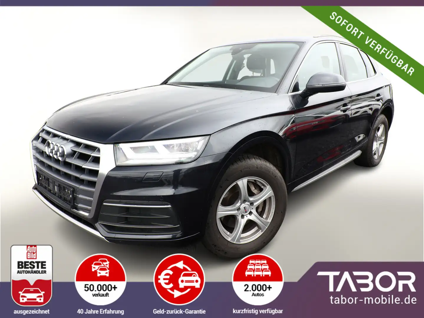Audi Q5 40 TDI 190 S-Tronic quattro Sport LED Nav Kam Blau - 1