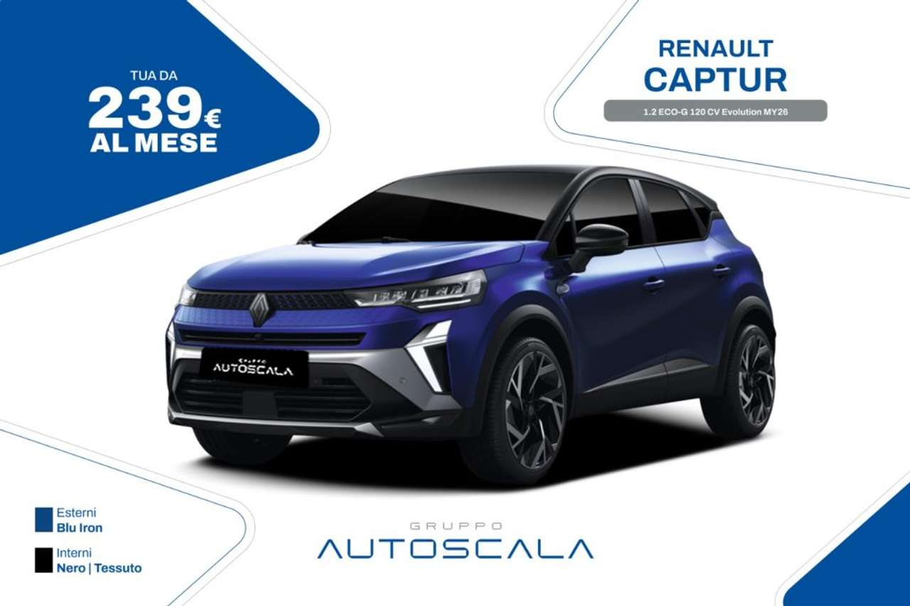 Renault Captur 1.2 ECO-G 120 CV Evolution MY26