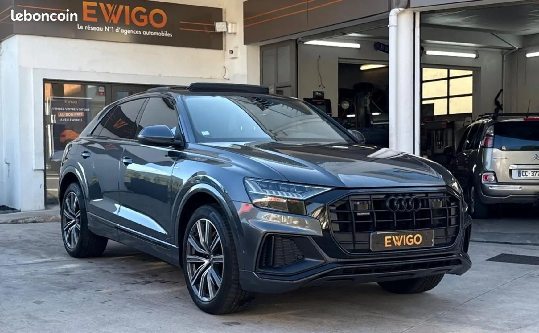 Audi Q8 50 TDI 286 S line QUATTRO TIPTRONIC + T.O ATTELAGE ACC SIEGES ELECTRIQUES Gris - 1