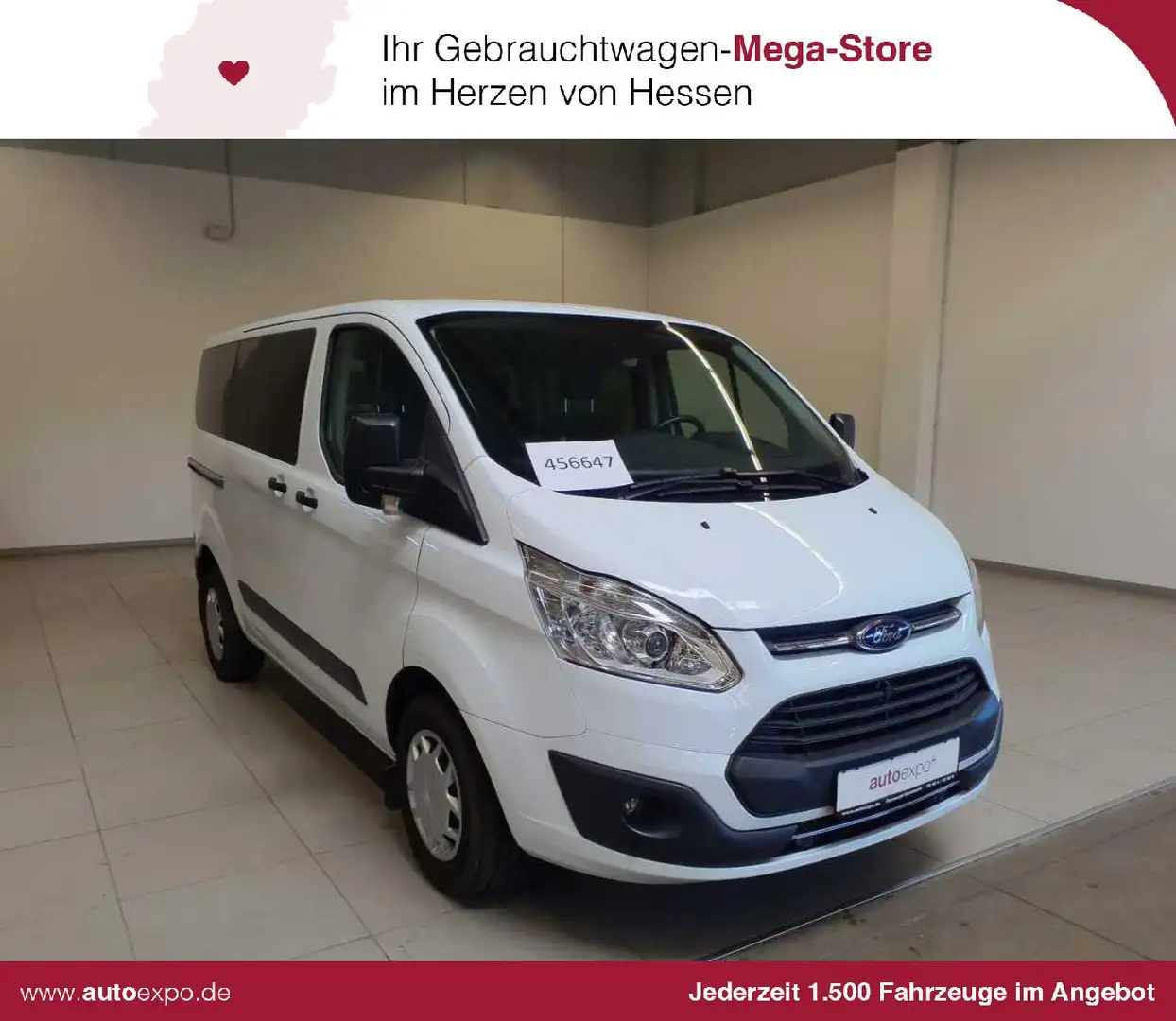 Ford Transit Transit Custom 9-Sitze Klima-v/h NAV PDC Blanco - 1