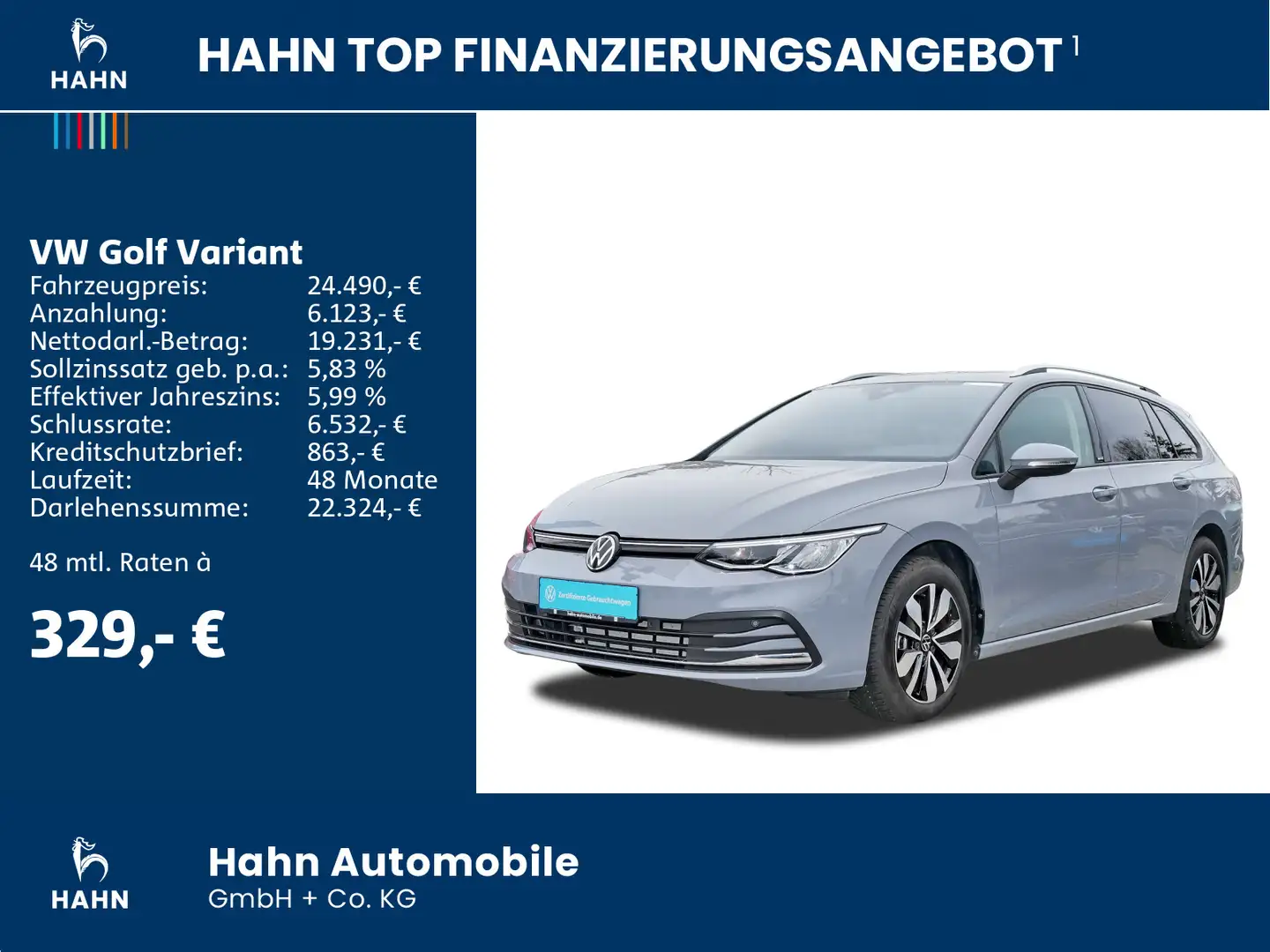 Volkswagen Golf Variant Golf VIII Variant 1.0eTSI DSG Move ACC LED Navi Grau - 2
