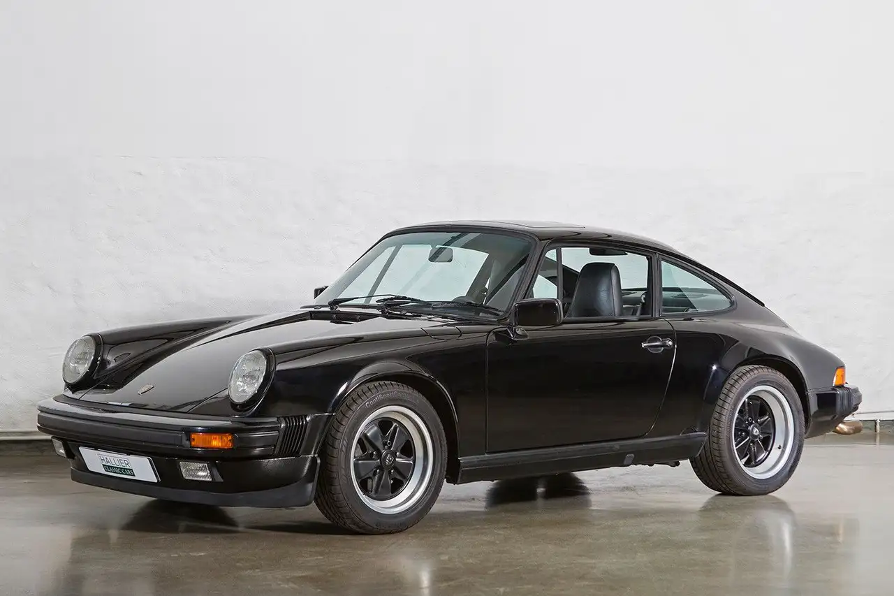 Porsche 911 Carrera 3.2, G50, schwarz/schwarz,wenig KM !, foto 5