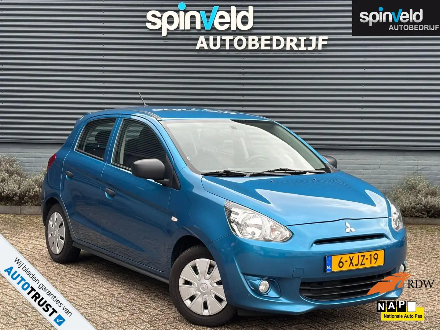 Mitsubishi Space Star 1.0 Inform BJ`14 NAP NL Airco Elekpakket 5drs Bleu - 1