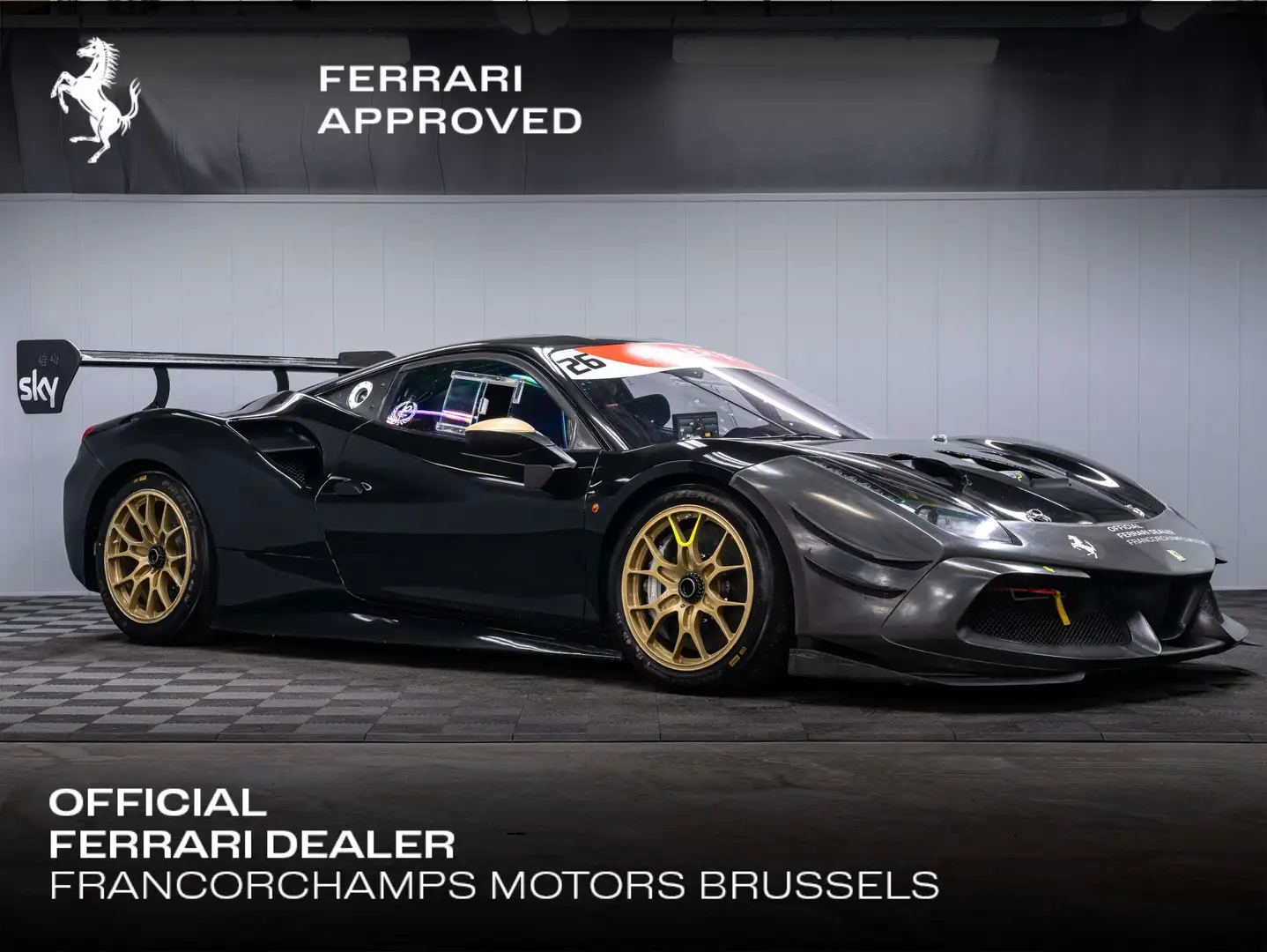 Ferrari 488 3.9 Turbo V8 F1 - Challenge Kit EVO Noir - 1