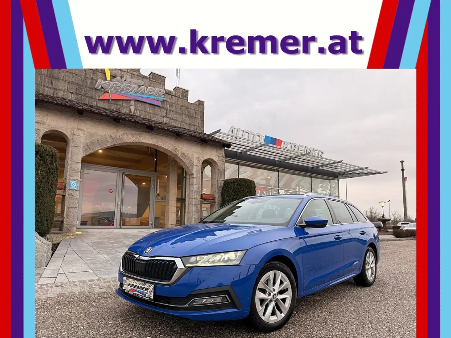 Skoda Octavia Combi 2,0 TDI Style/1.BESITZ/RFK/ACC/SHA/SHZ/NA... Blau - 1