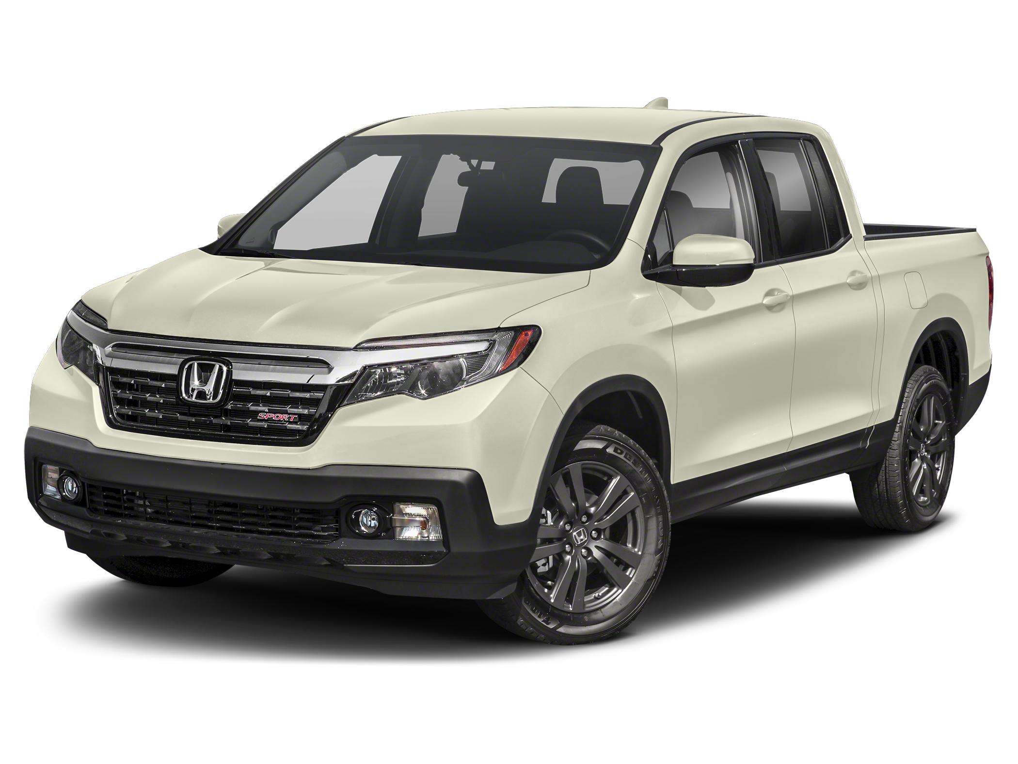 White 2019 Honda Ridgeline Pickup Truck All-Wheel Drive Automatic