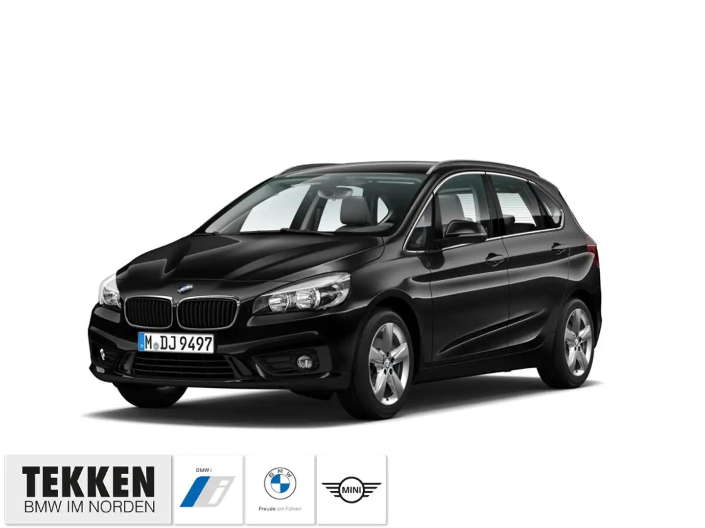 BMW 218 Active Tourer i Navi LED ACC El. Heckklappe Klimaa Schwarz - 1
