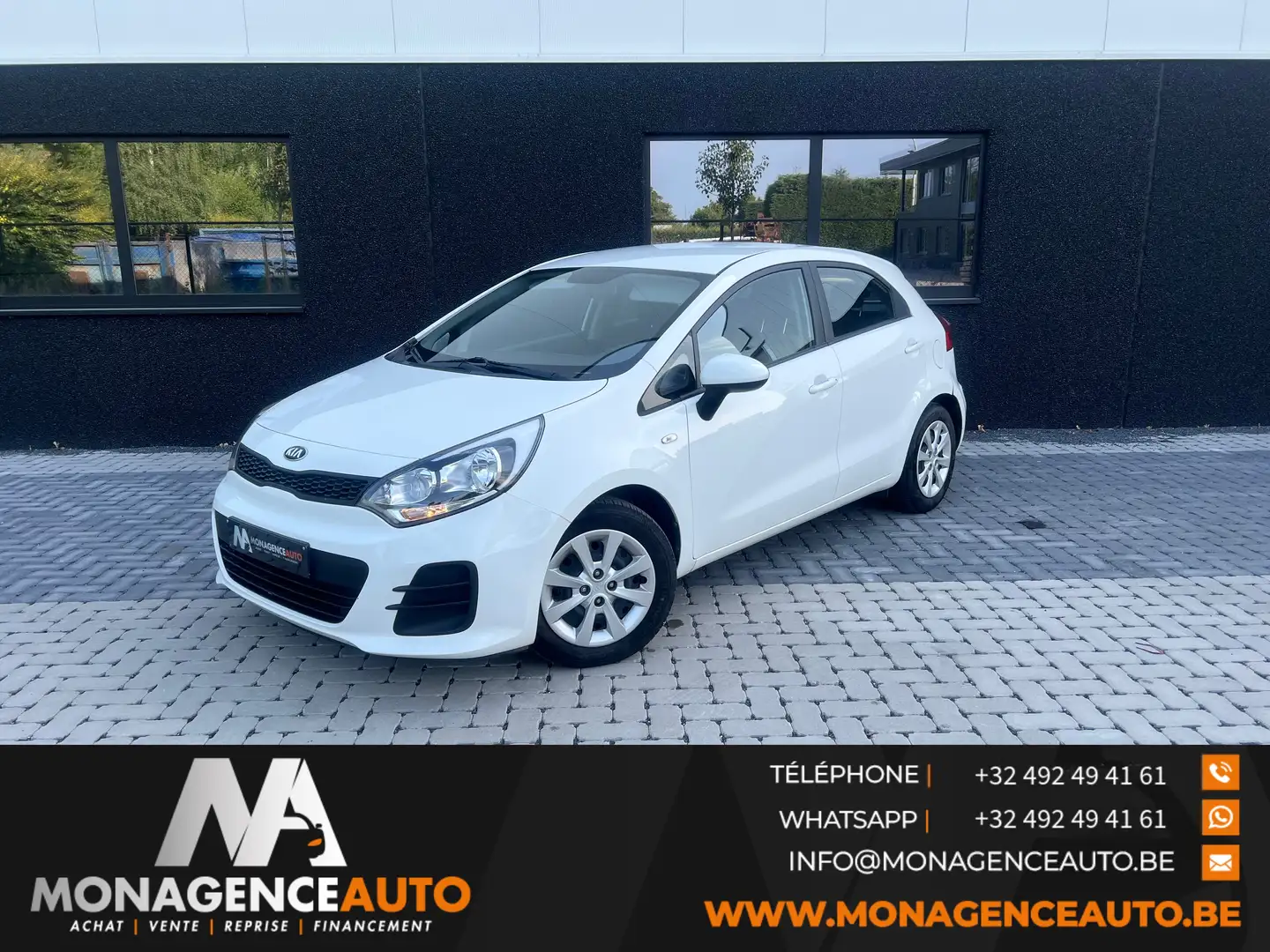 Kia Rio - 18.000km - Premier Proprietaire Blanc - 1