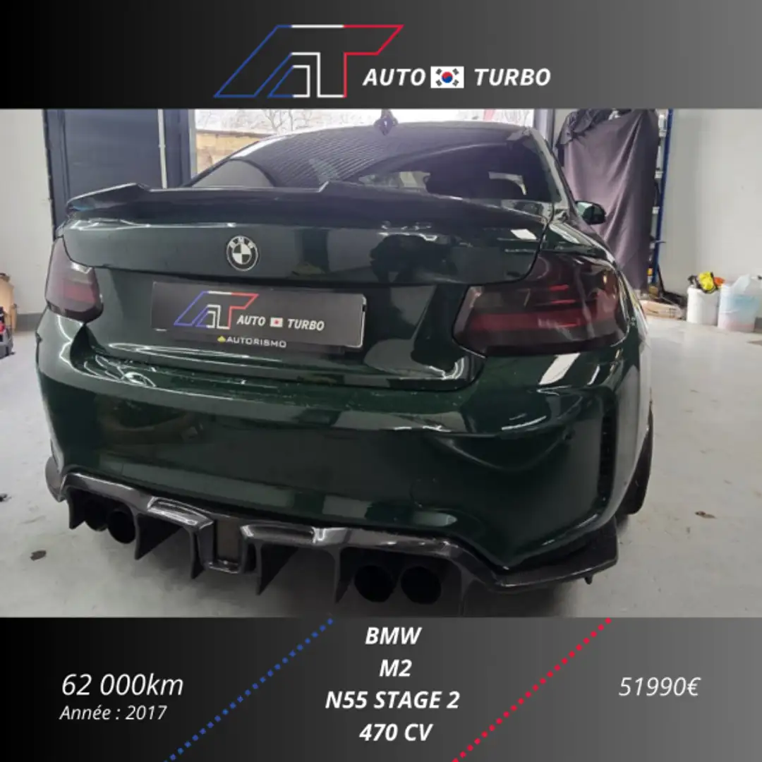 BMW M2 (F87) M2 DKG / PREPA STAGE 2 / MANHART / KW / RECARO Vert - 2