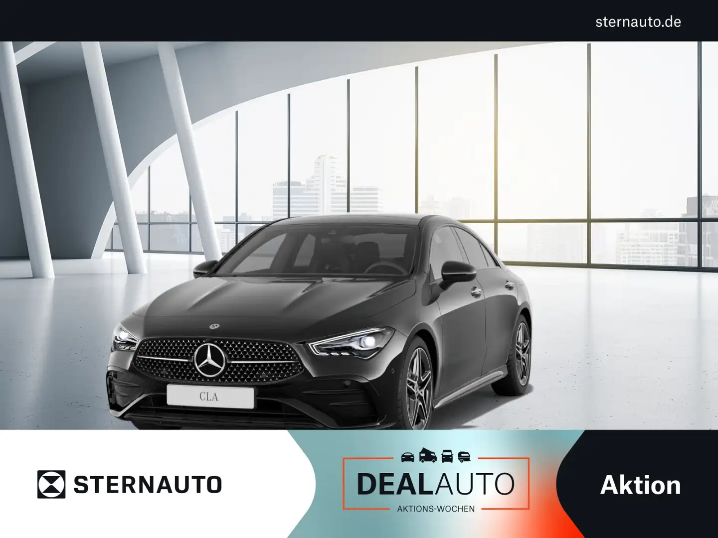 Mercedes-Benz CLA 180 CLA 180 Coupé AMG Line Navi/Pano.-Dach/Distronic Schwarz - 1