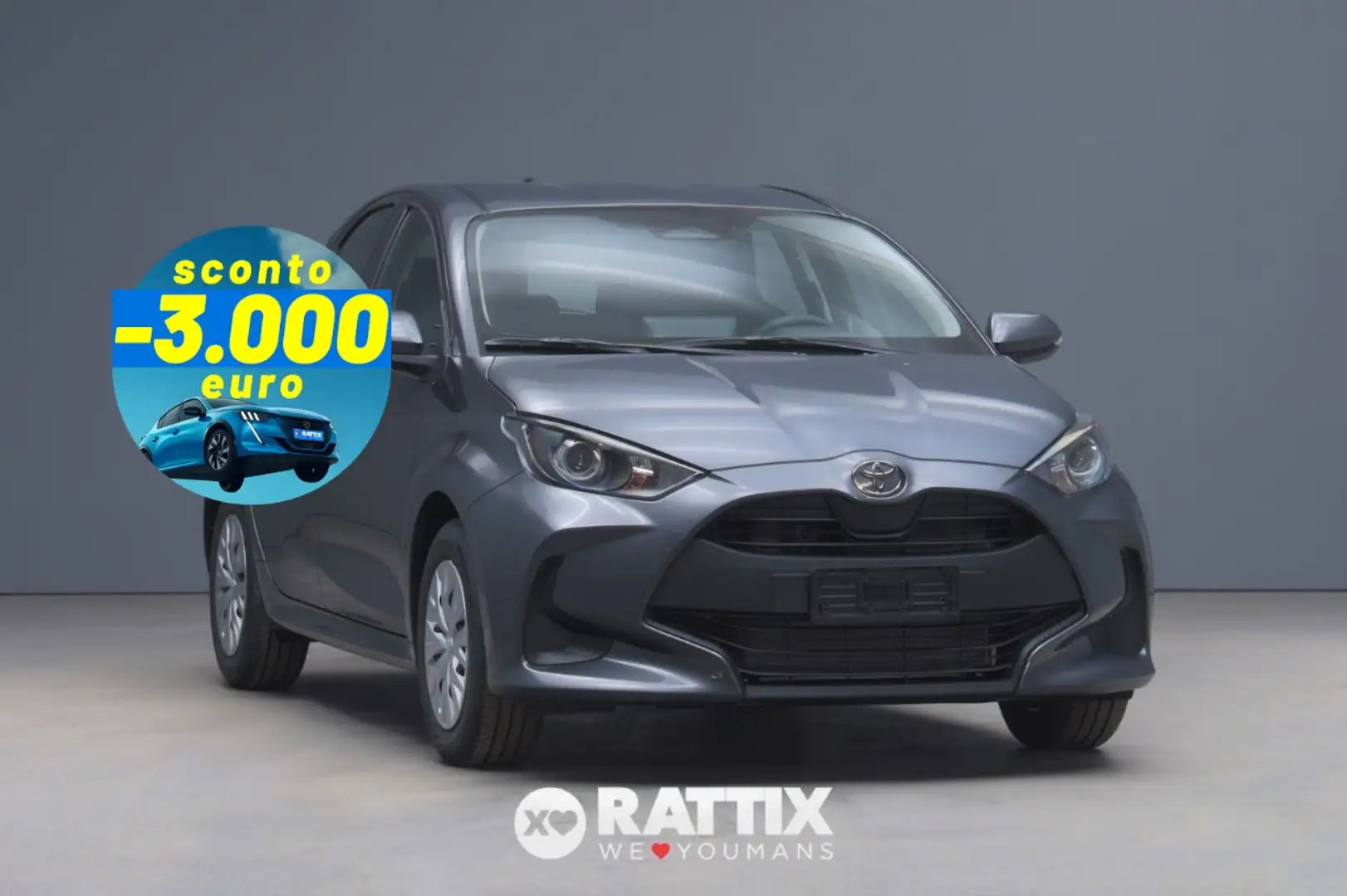 Toyota Yaris 1.5 Hybrid Active Grigio - 1