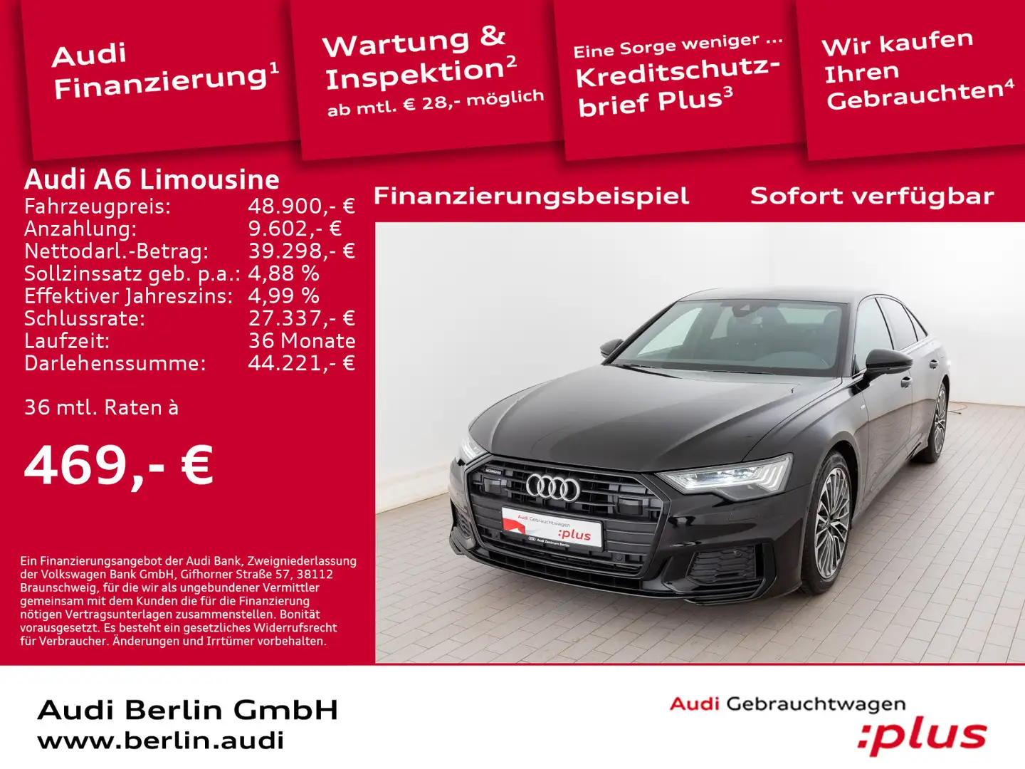 Audi A6 TFSI e Advanced PDC MATRIX RFK NAVI Schwarz - 1