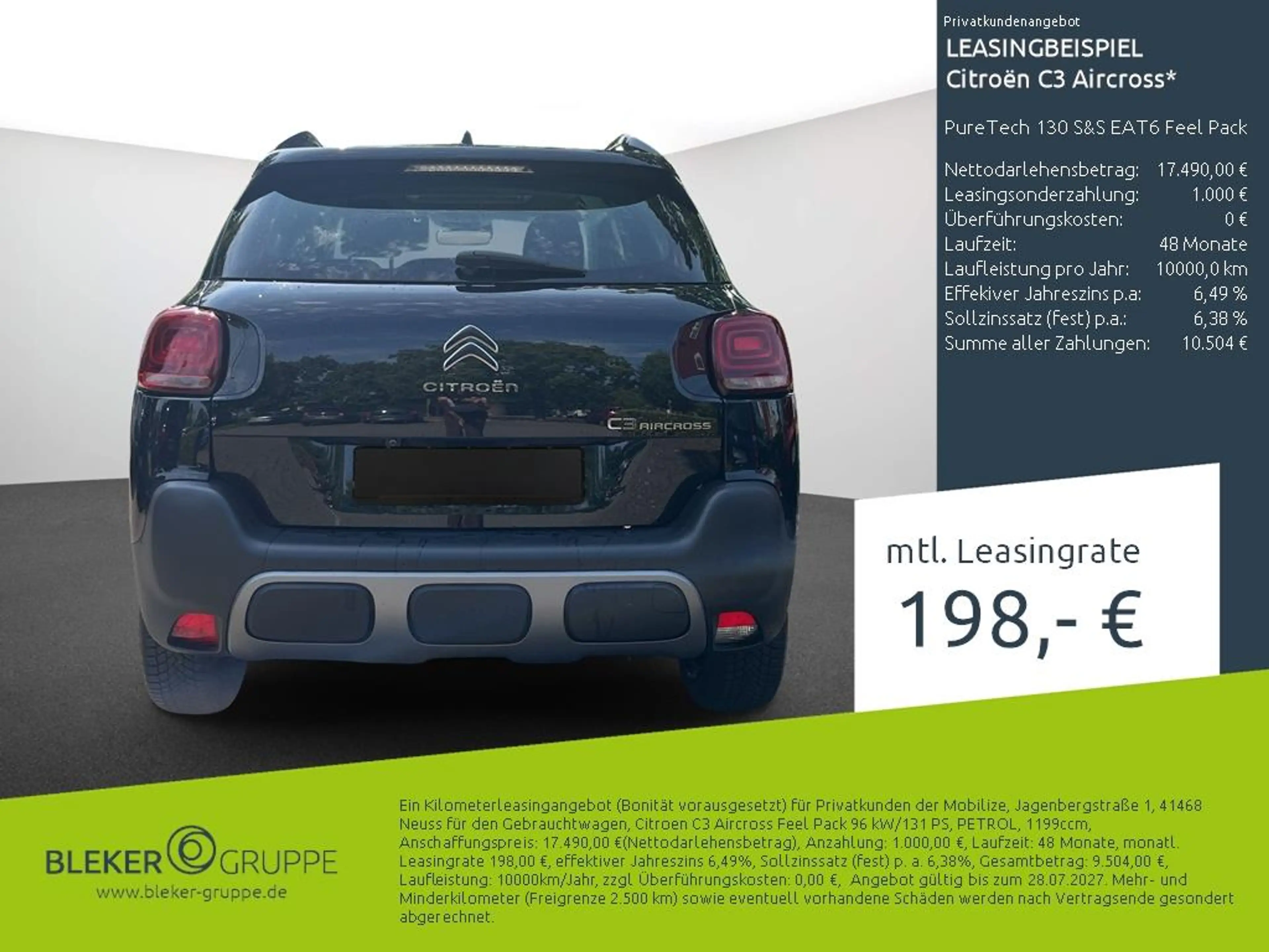 Citroen C3 Aircross PureTech 130 S&S EAT6 Feel Pack