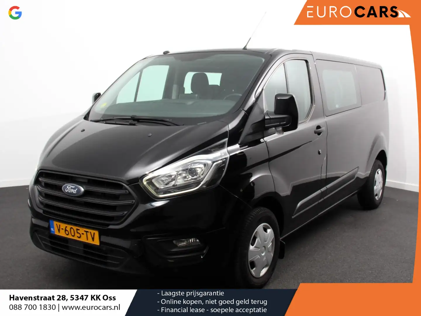 Ford Transit Custom L2H1 Dubbele cabine Trend Climate control Cruise c Zwart - 1