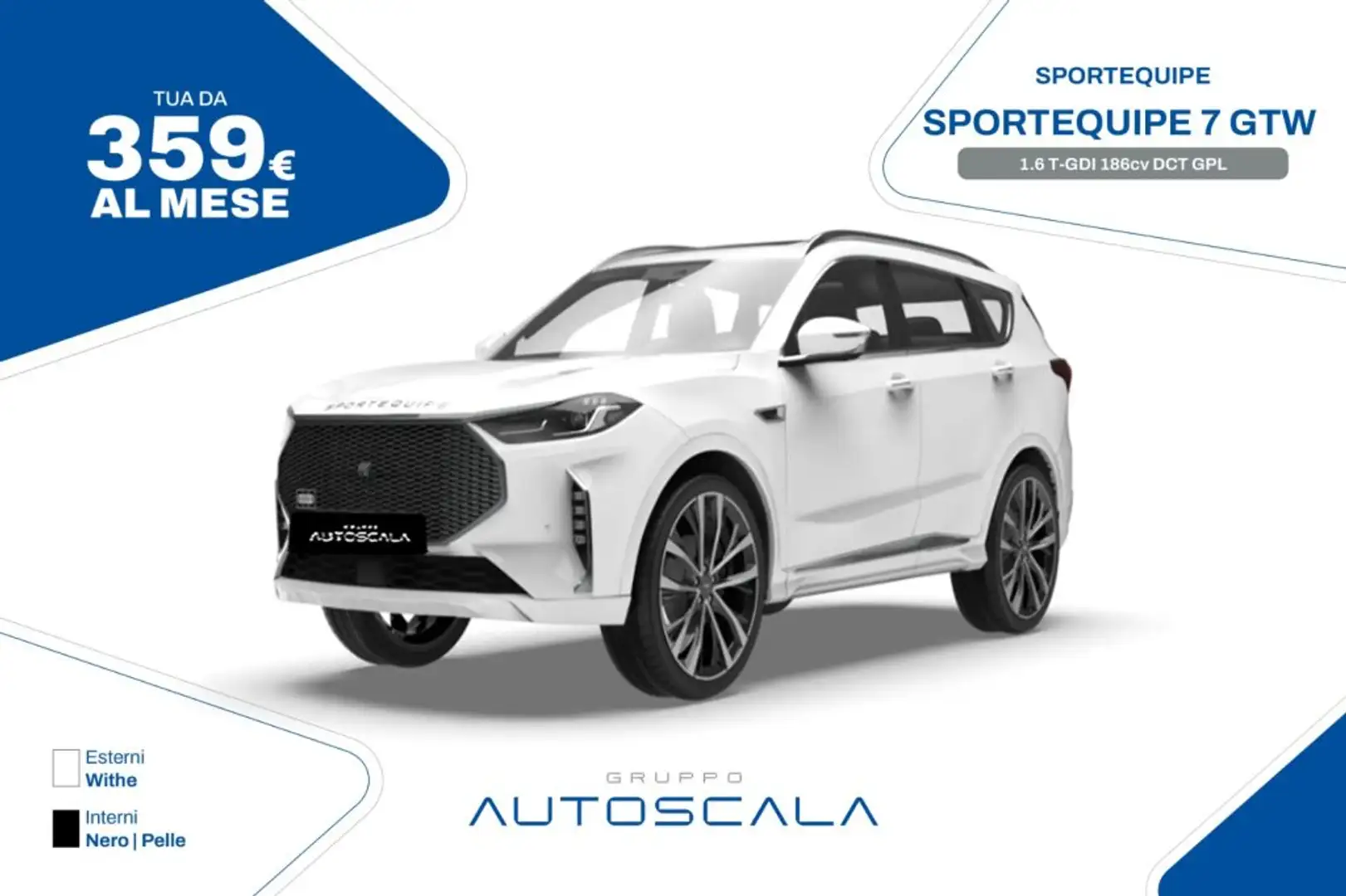 Sportequipe Sportequipe 7 GTW 1.6 T-GDI 186cv DCT GPL White - 1