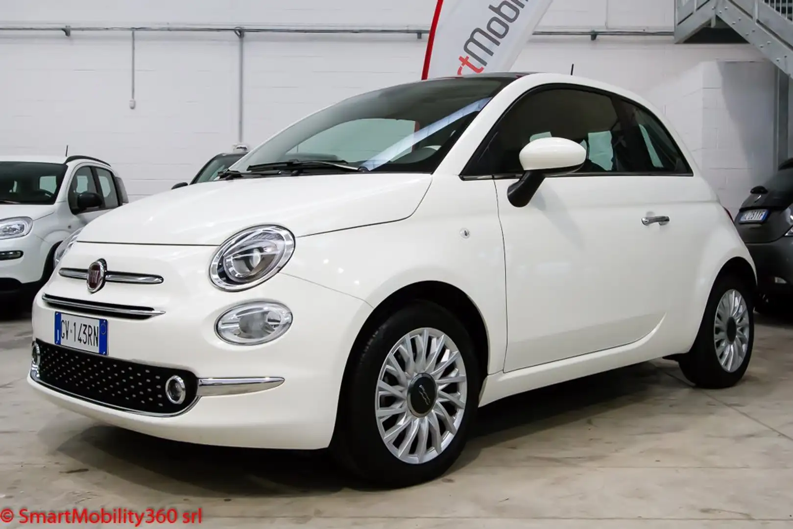 Fiat 500 1.0 hybrid Lounge 70cv - Ok neopatentati Bianco - 1