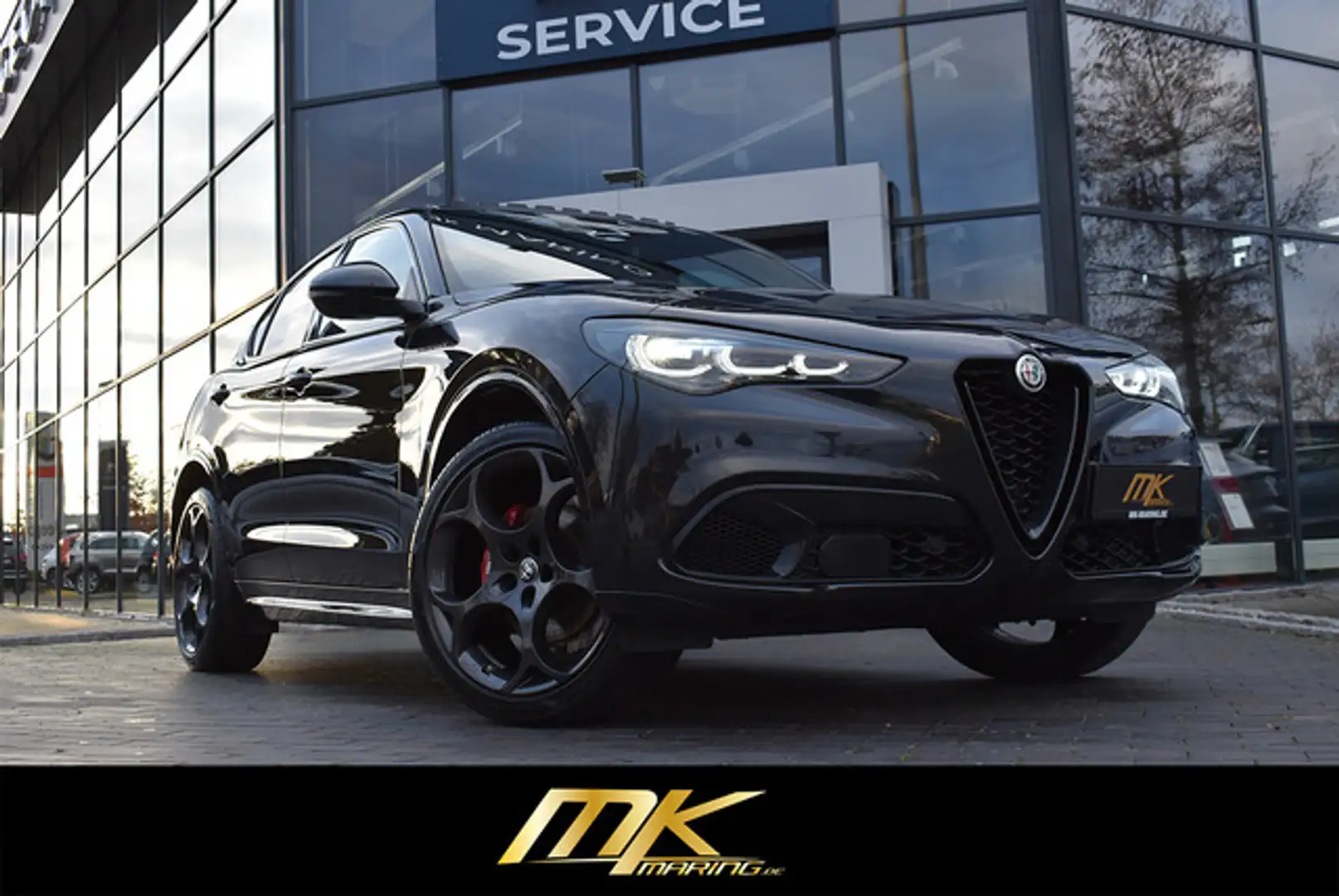 Alfa Romeo Stelvio 2.0 TURBO*COMPETIZIONE*BLACK*PANO*MATRIX Schwarz - 2