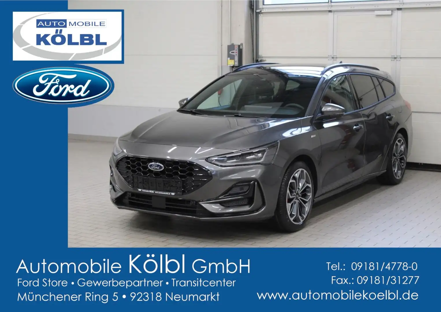 Ford Focus Turnier 1.0 Aut. ST-Line X, PANORAMA/LMR18 Grau - 1