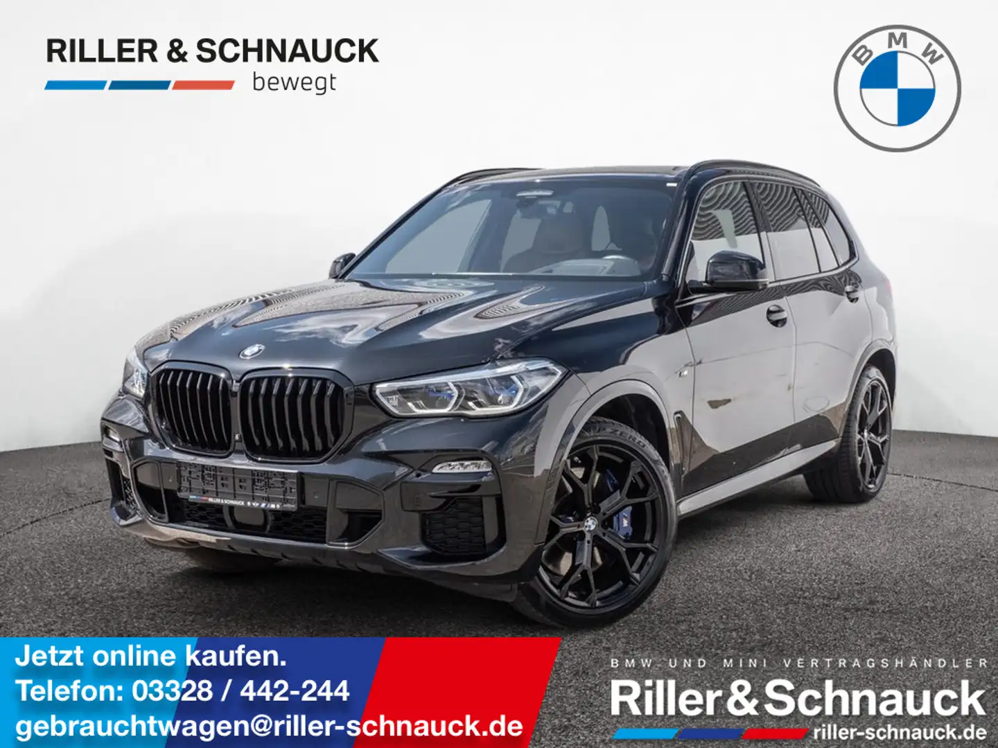 BMW X5 xDrive 40d 360°+STANDHZ+LASER+AHK+H/K+LEDE Schwarz - 1