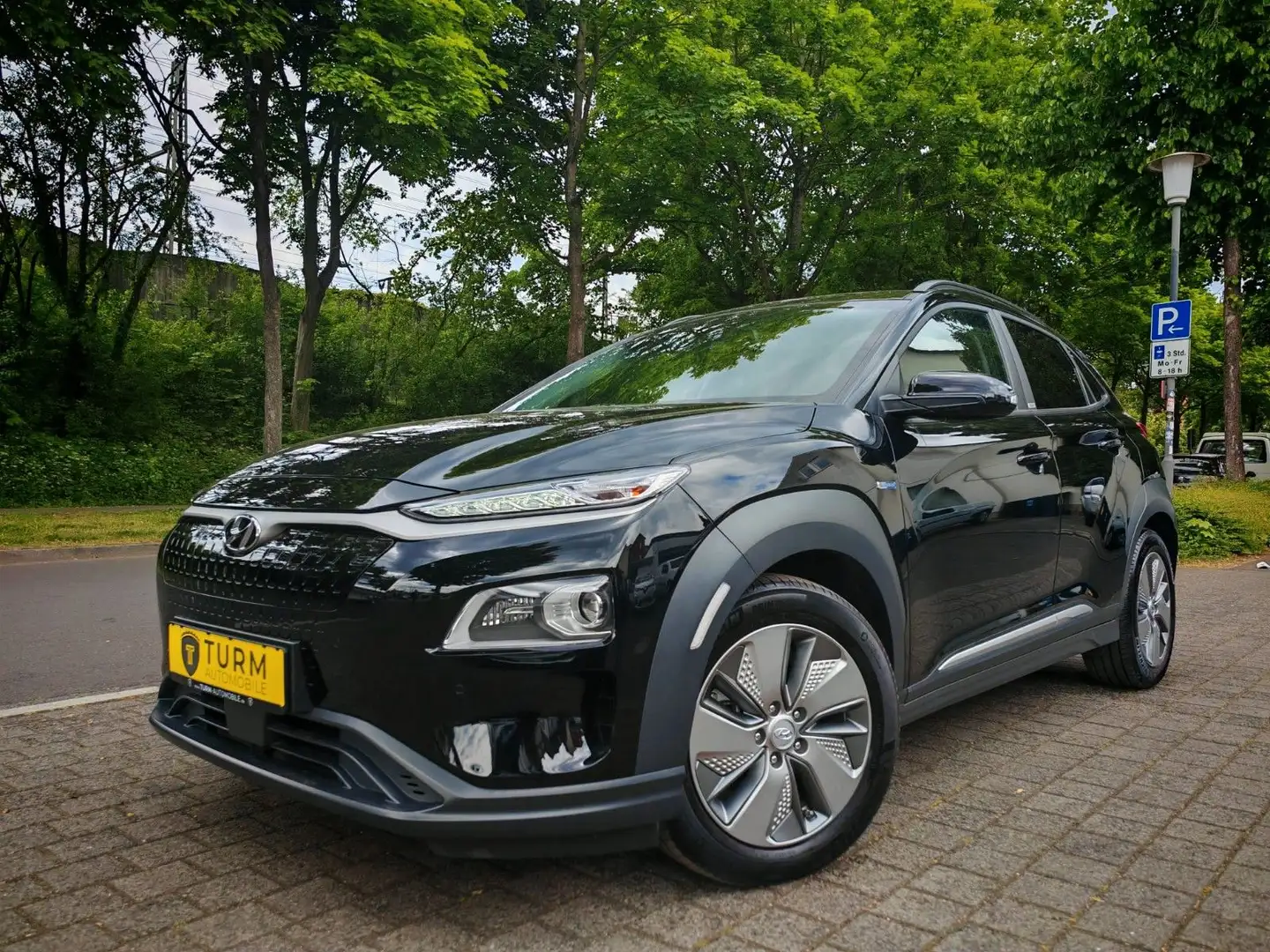 Hyundai KONA EV Premium 64kWh|Garantie03/29|SOH100%|11kW Zwart - 1