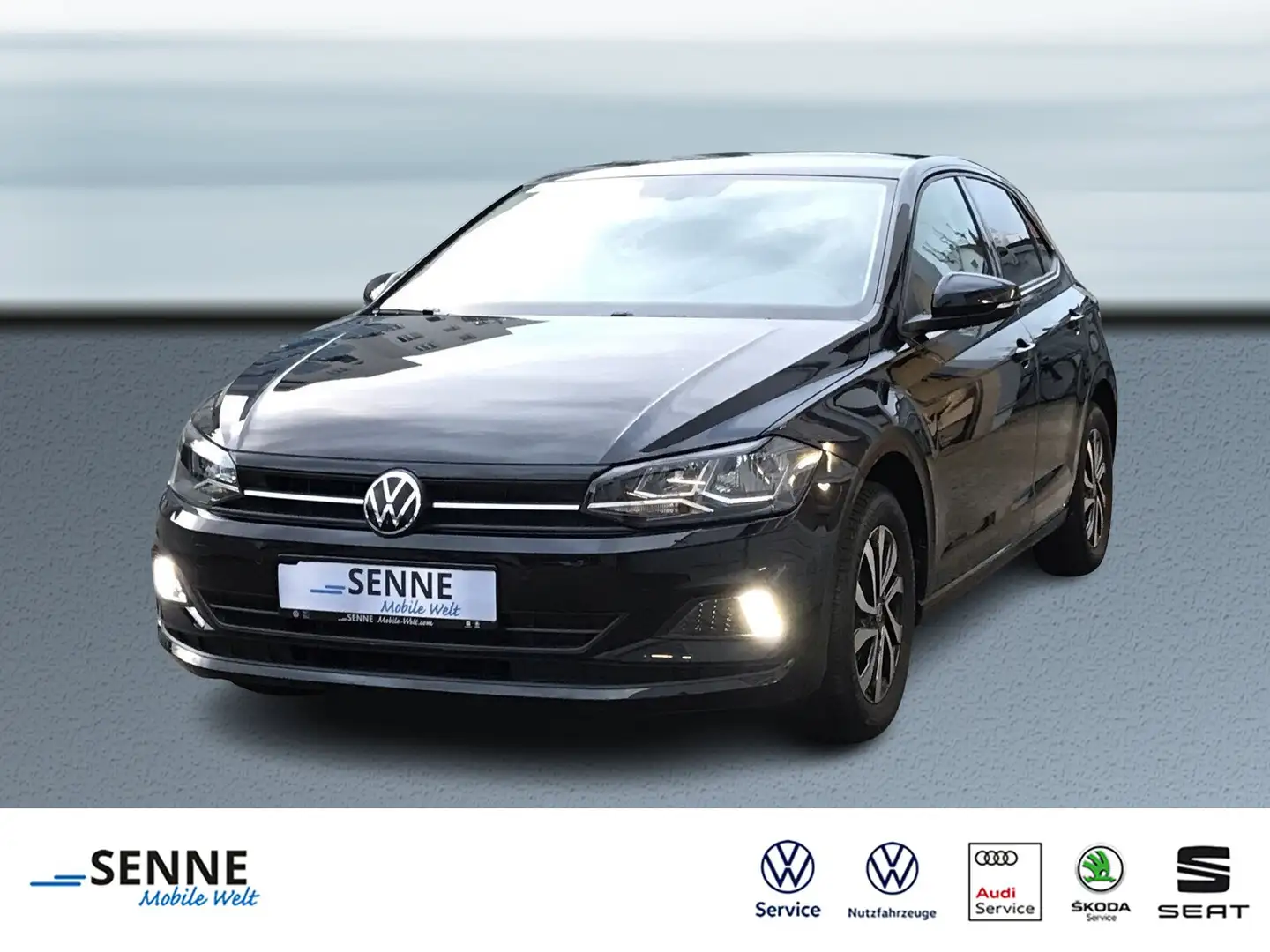 Volkswagen Polo Polo 1.0 Active PDC, Climatronic, Sitzhzg.  Klima Schwarz - 1