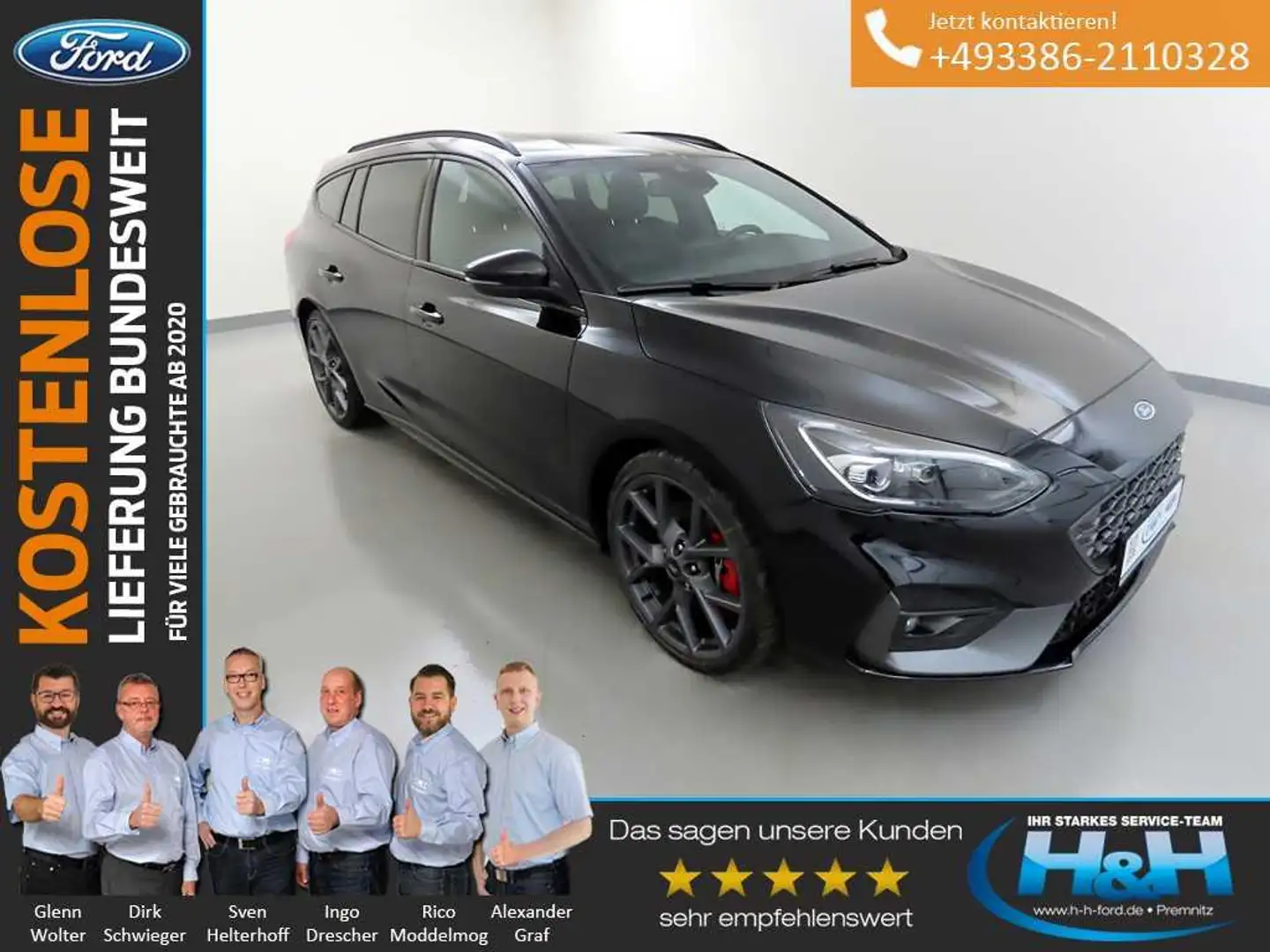 Ford Focus Turnier 2.3 ST el.AHK+iACC+Matrix-LED Schwarz - 1