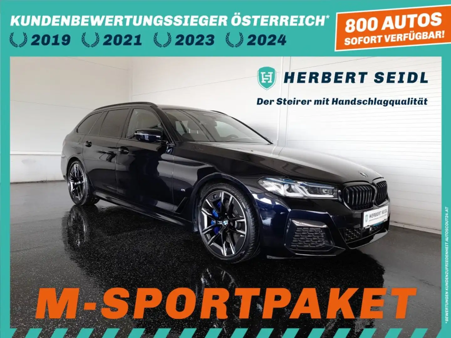 BMW 530 d Touring M-SPORT 4x4 Aut. *NP: 107.096€ -VOLLAUSSTATTUNG-* Schwarz - 1