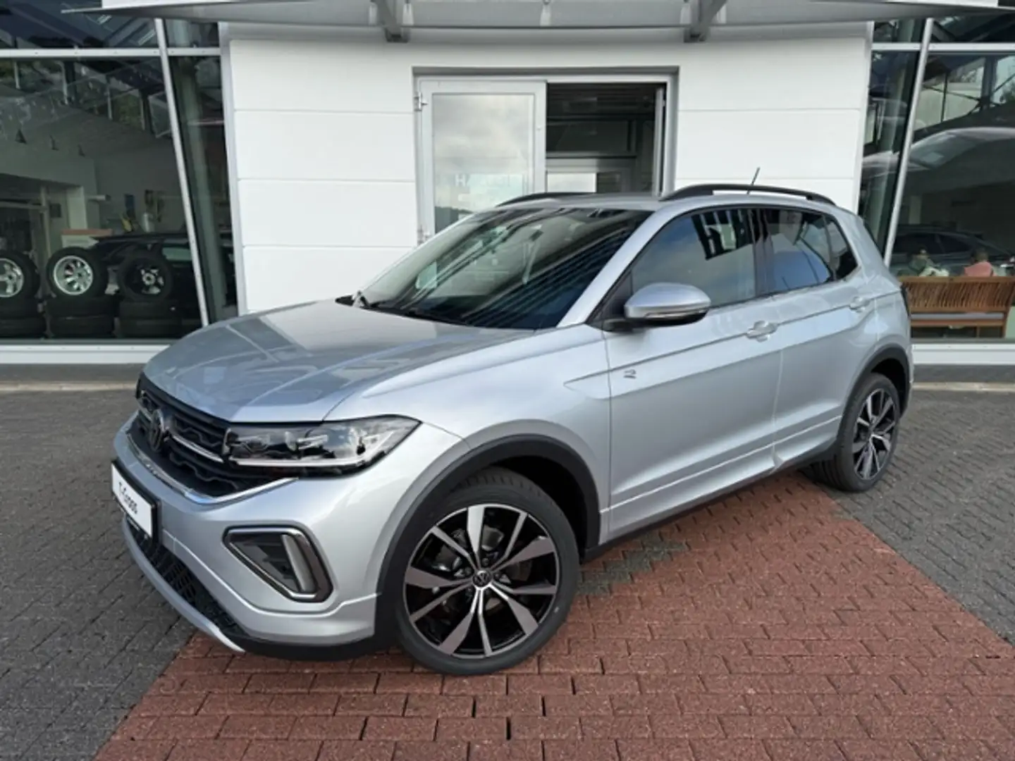 Volkswagen T-Cross 1.0 TSI R-Line AHK Matrix,Kamera,Side-Assist Silber - 2