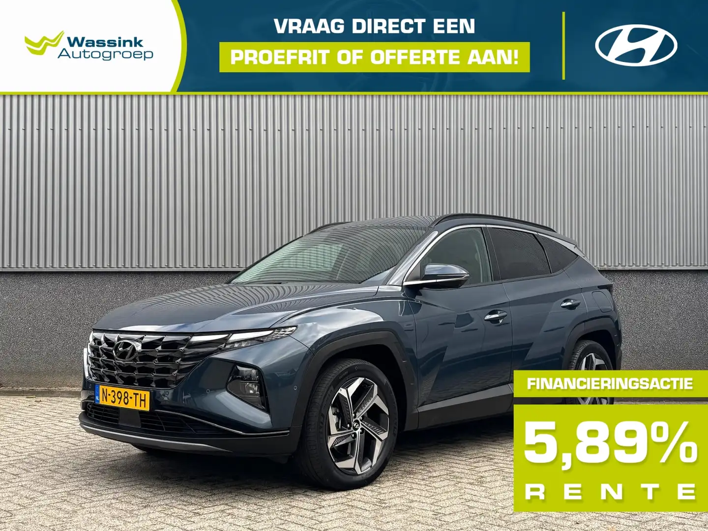Hyundai TUCSON 1.6 T-GDi PHEV 265pk AWD Premium | Trekhaak | Adap Bleu - 1