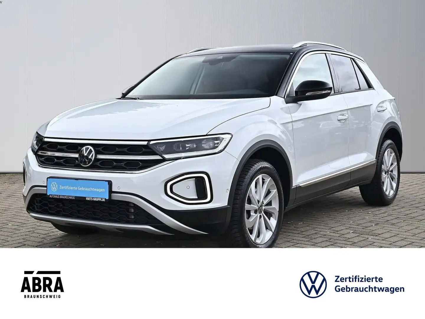 Volkswagen T-Roc 1.5 TSI Style DSG LED+NAV+LANE++ACC+DAB+ Weiß - 1