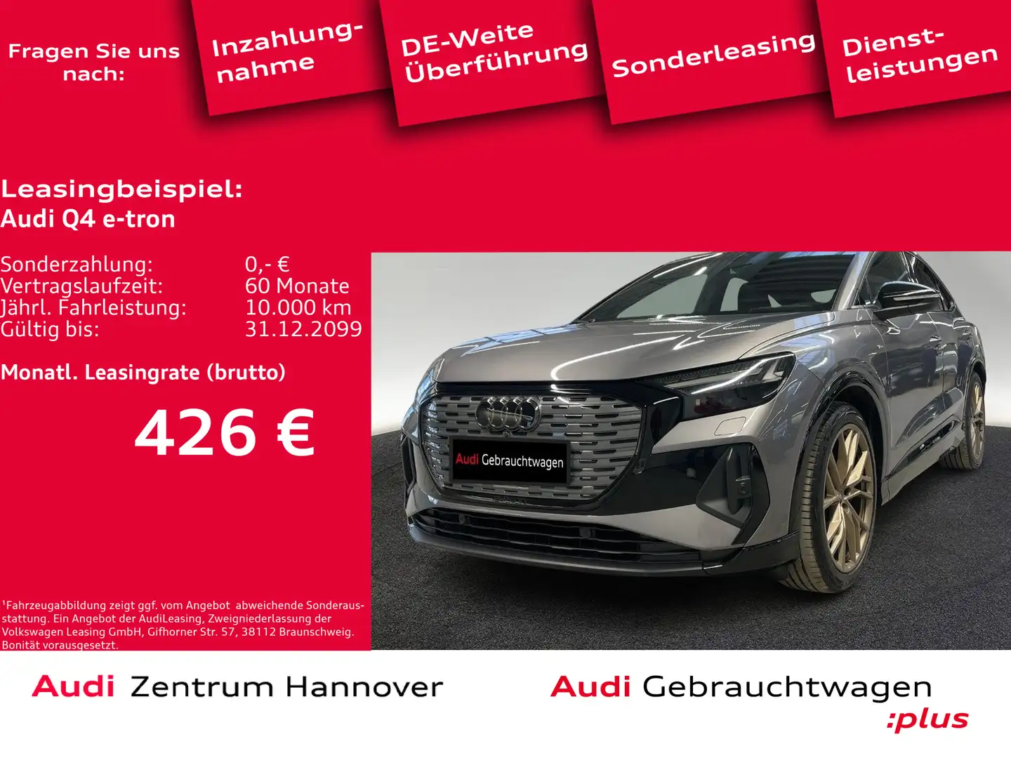 Audi Q4 e-tron Sportback 35 S line edition one Matrix Сірий - 1