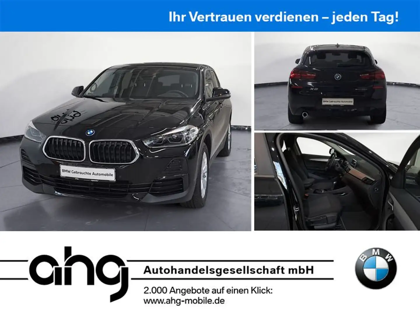BMW X2 xDrive25e AdvantageSteptronic Aut. Klimaaut. Schwarz - 1